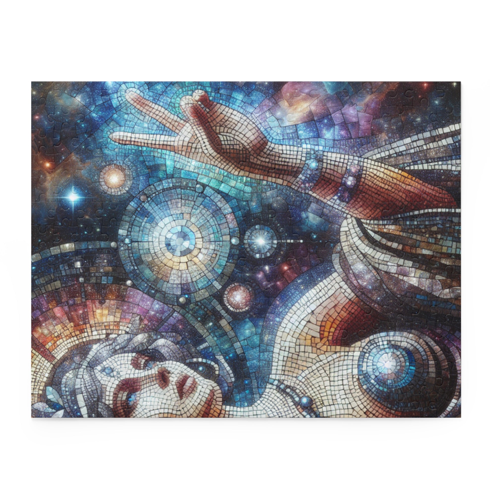 Celestial Mosaic Puzzle - 120, 252, 500-Piece, Art Puzzle for Space Lovers, Meditation Gift, Family Fun, Home Decor, Unique Gift Idea