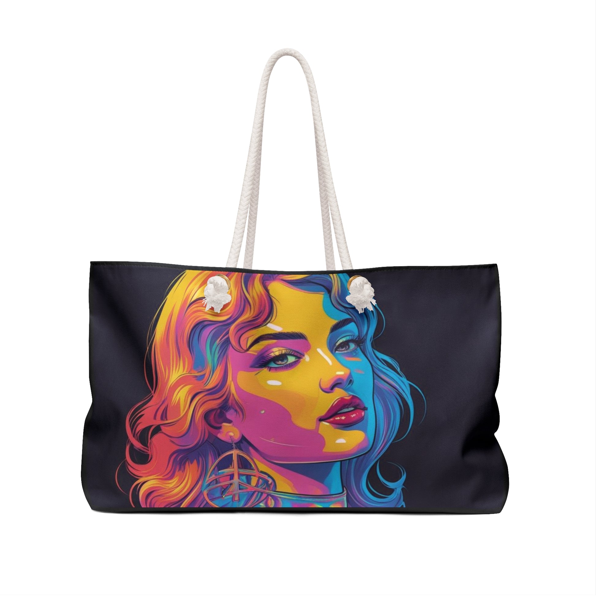 Vibrant Art Weekender Bag | Colorful Tote for Travel, Beach, Gym, Weekend Getaways, Stylish Gift