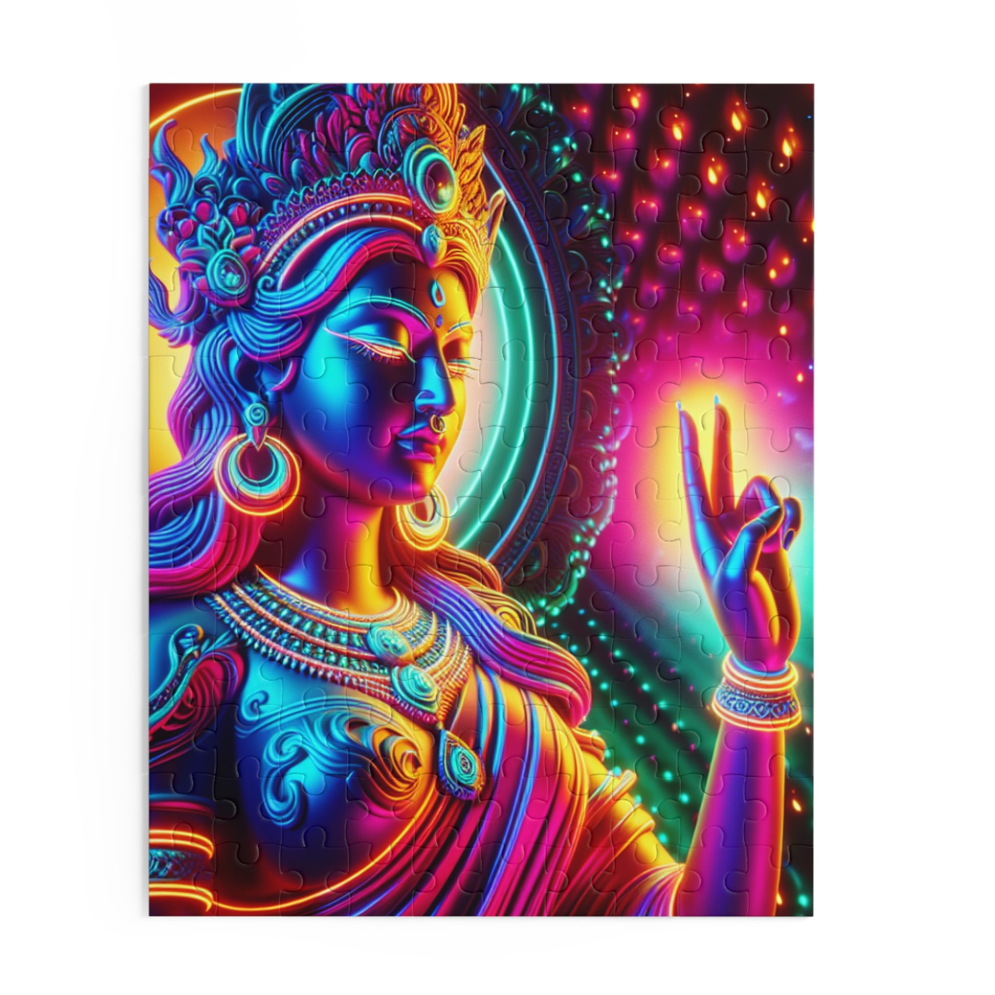 Vibrant Buddha Puzzle Art | 120, 252, 500-Piece | Meditative Home Decor, Mindfulness Gift, Stress Relief Activity, Spiritual Art, [...]
