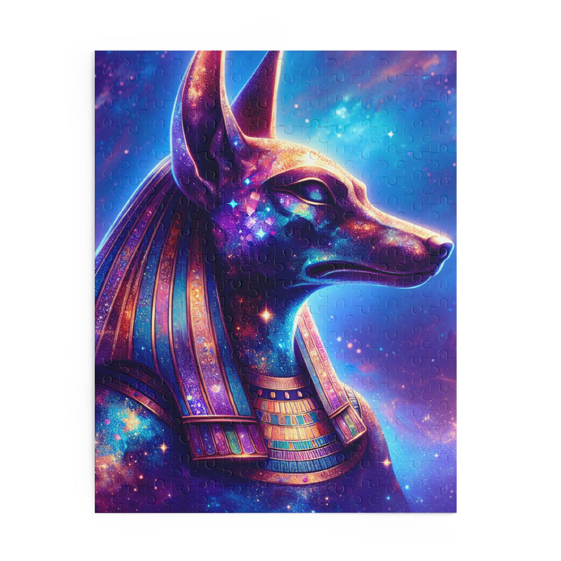 Cosmic Anubis Puzzle - 120/252/500-Piece, Celestial Dog Art, Great Gifts for Puzzle Lovers, Unique Home Decor, Perfect for Family Game Night