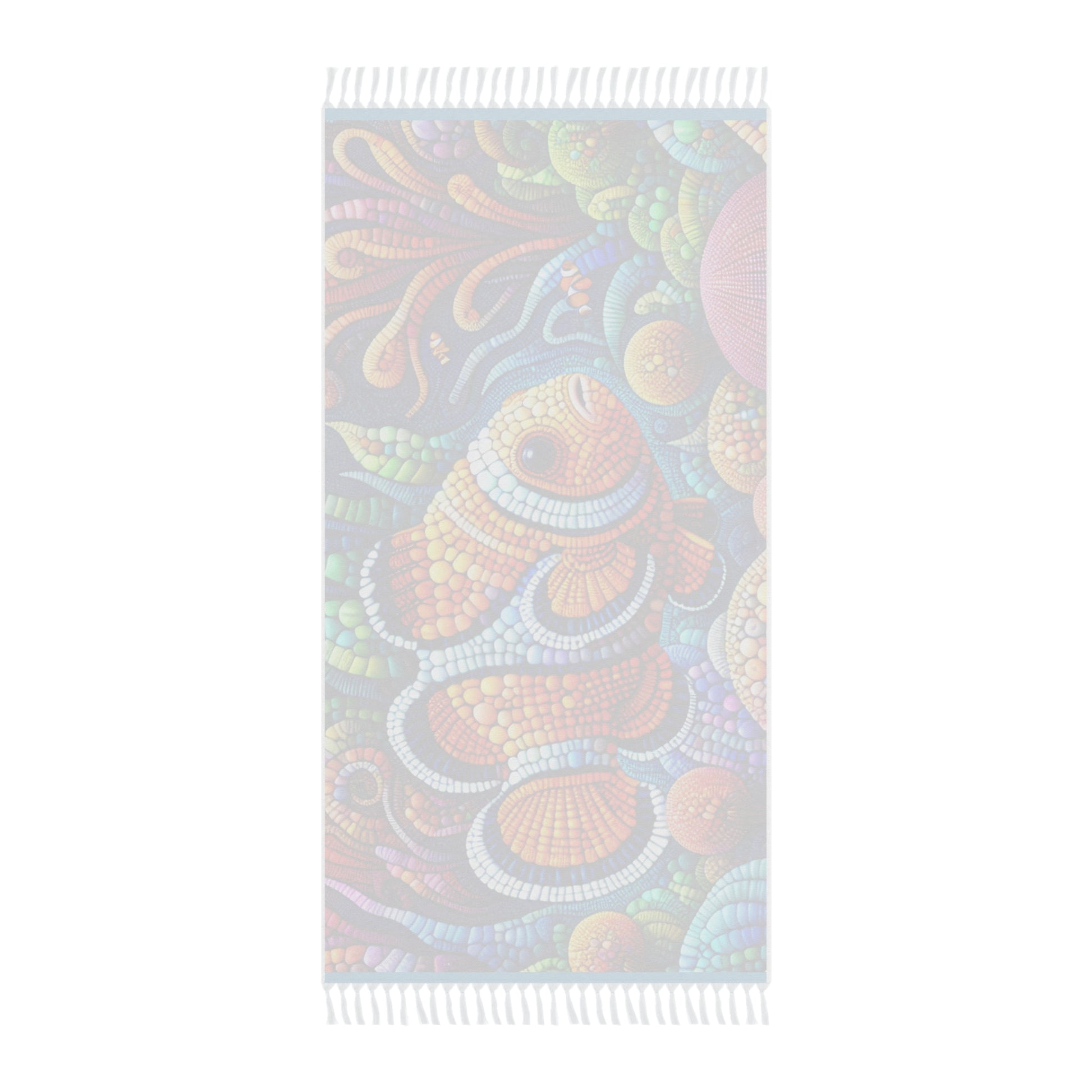 Bohemian Beach Towel - Colorful Mosaic Clown Fish Design, Perfect for Summer Days, Beach Trips, Poolside Relaxation, Gift for Beach Lovers