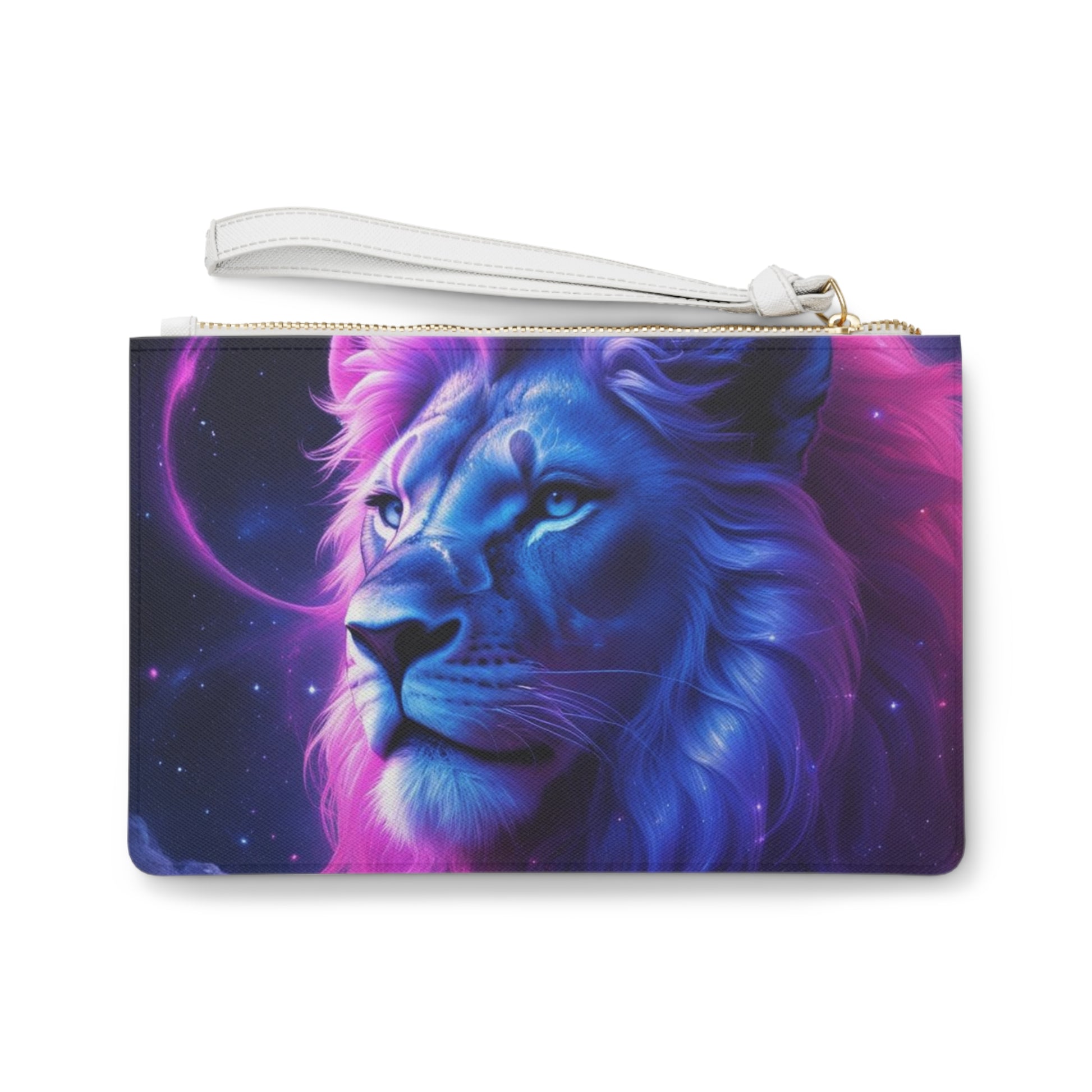 Cosmic Art Clutch Bag - Magical Rose & Lion Designs, Festival Accessory, Gift for Her, Evening Purse, Dreamy Vibes, Boho Style
