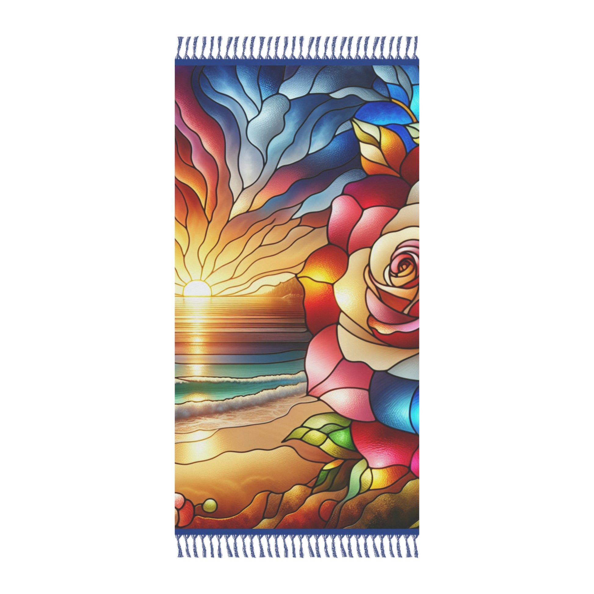 Vibrant Beach Towel | Boho Inspired, Floral Print, Perfect for Summer, Pool Days, Travel and Beach Trips
