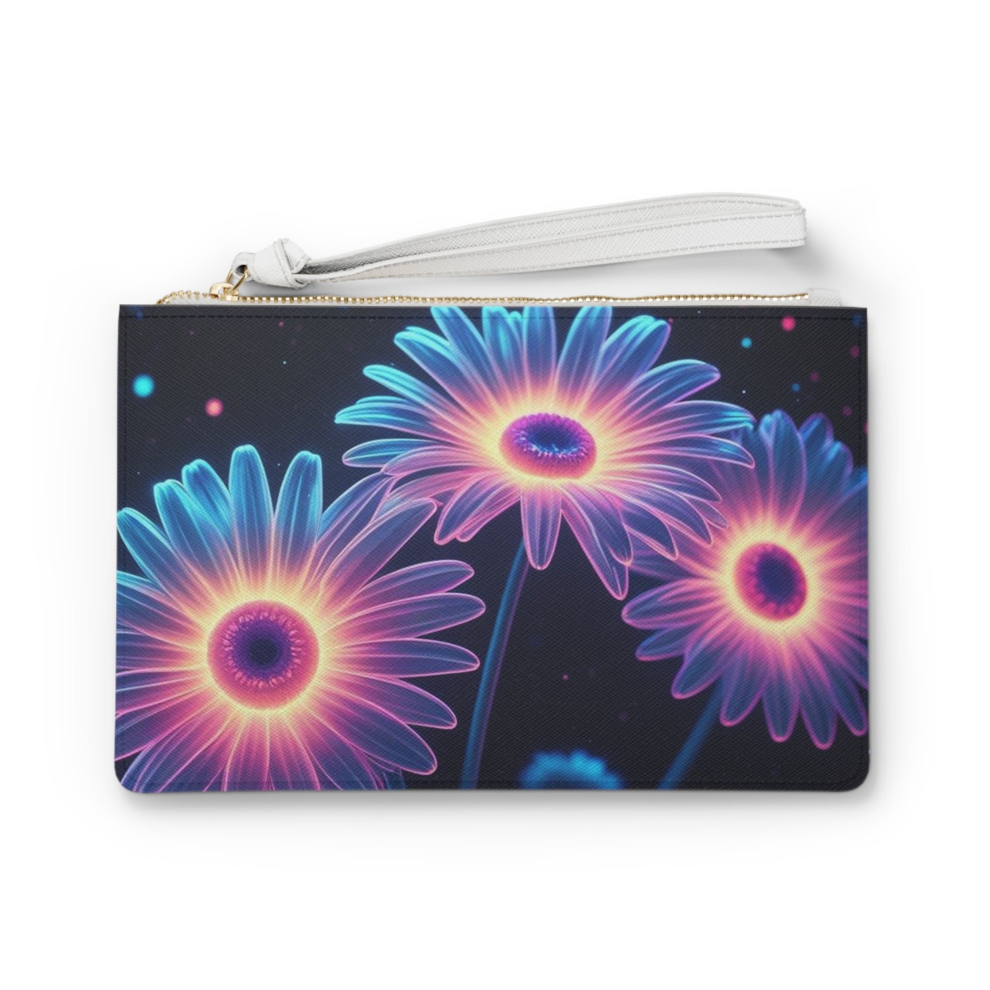 Glow in the Dark Floral Clutch Bag - Vibrant, Stylish Purse for Parties, Festivals, Gifts, Everyday Use, Travel Accessories