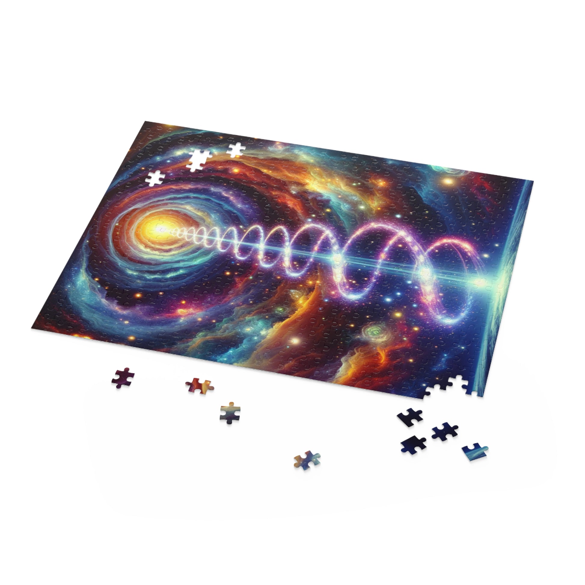 Cosmic Spiral Puzzle | 120, 252, 500-Piece Jigsaw | Perfect Gift for Space Lovers, Family Game Night, Mindful Relaxation