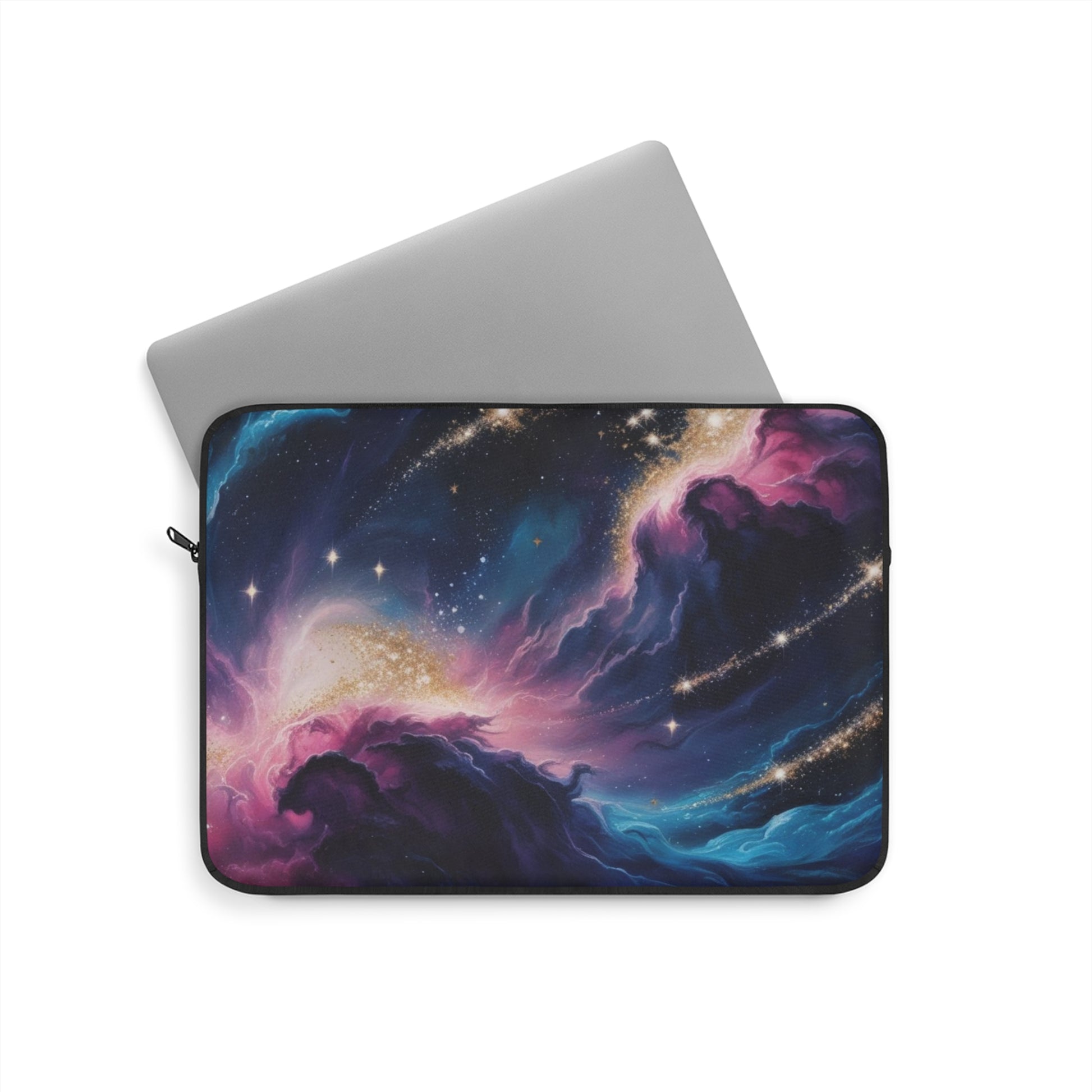 Galactic Laptop Sleeve, Space Art Case, Cosmic Computer Cover, Stellar Tech Accessory, Universe Themed Gift, Laptop Protector