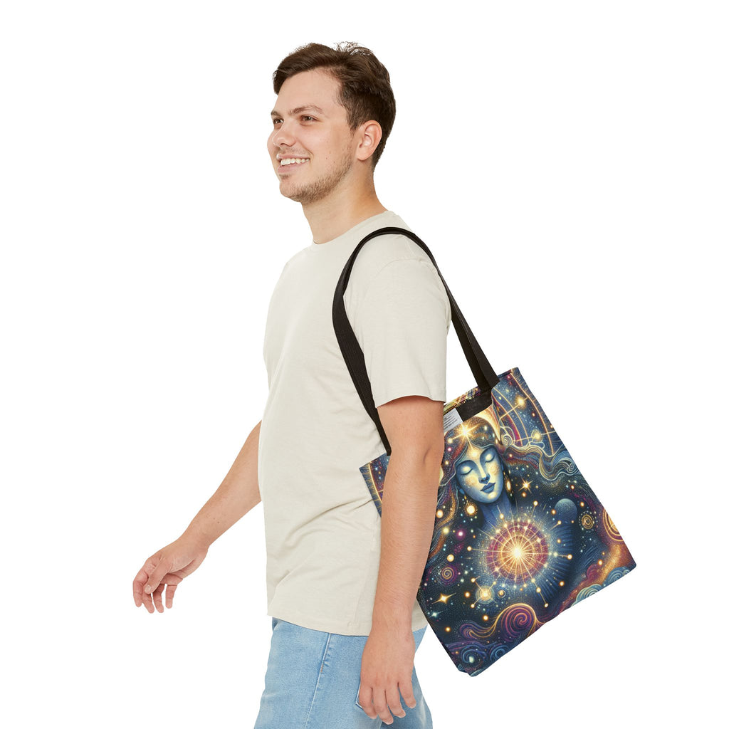 Celestial Goddess Tote Bag | Boho Chic Bag, Astrology Gift, Eco-Friendly Shopping, Mystical Art, Everyday Use