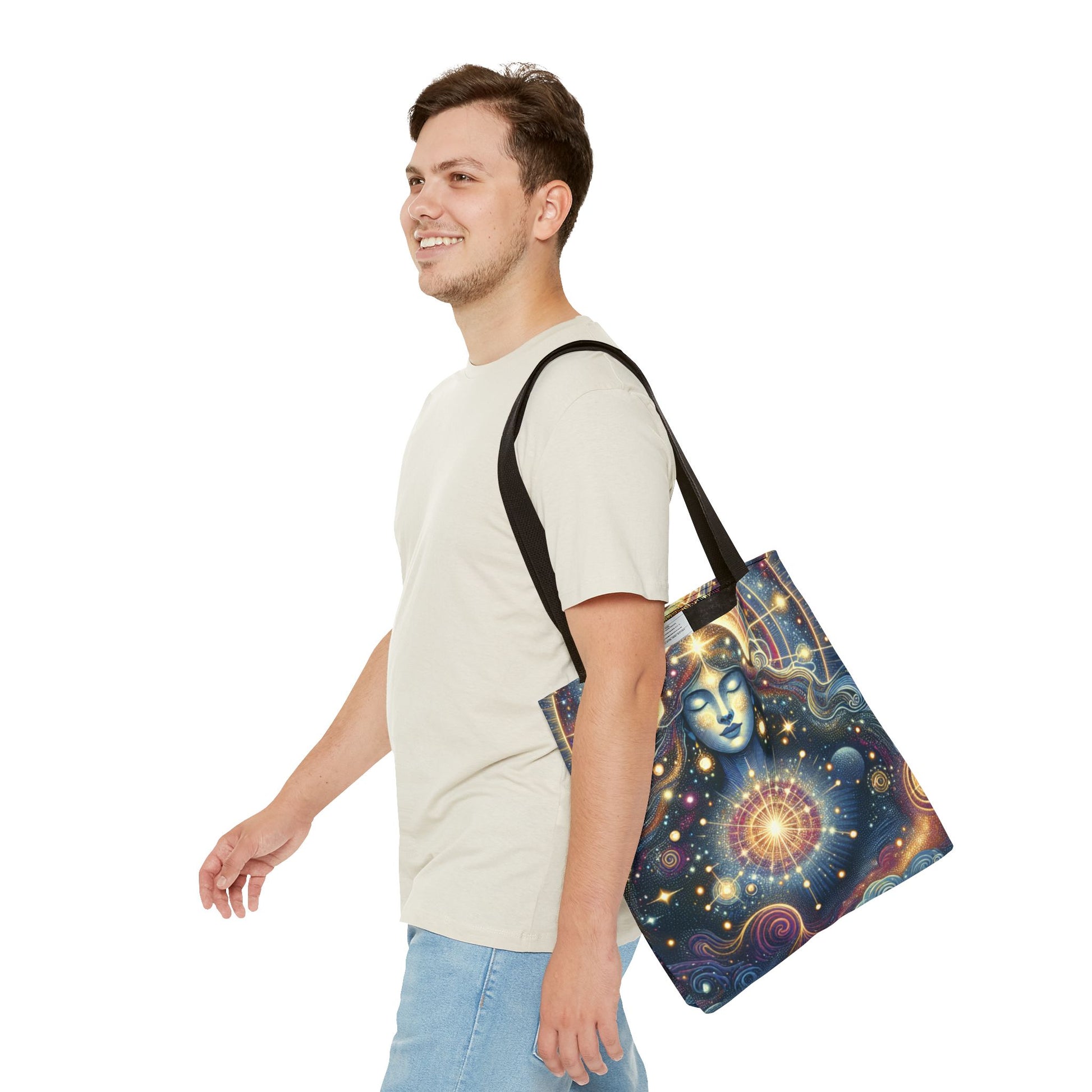 Celestial Goddess Tote Bag | Boho Chic Bag, Astrology Gift, Eco-Friendly Shopping, Mystical Art, Everyday Use