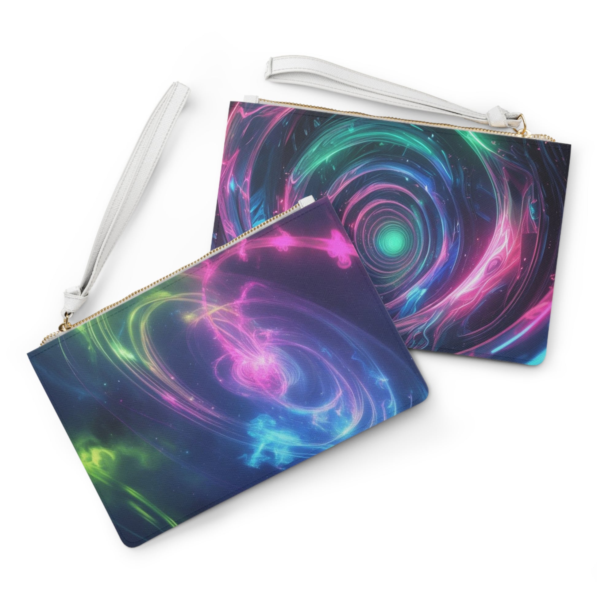 Cosmic Vortex Clutch Bag | Colorful Abstract Design | Perfect for Parties, Evening Out, Travel, Gifts, and Festivals