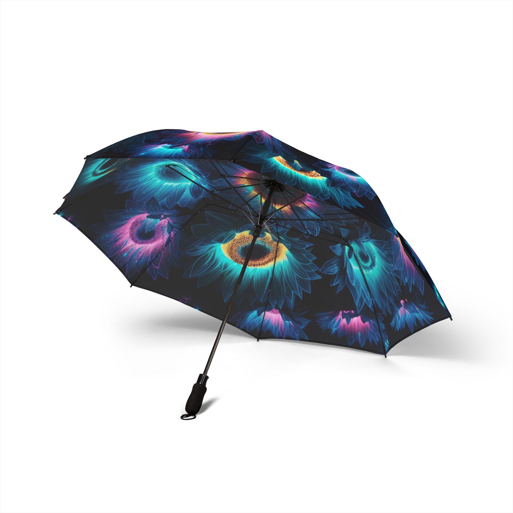 Colorful Floral Print Semi-Automatic Foldable Umbrella, Unique Rain Gear, Gift for Her, Portable Sunshade, Travel Accessory, Stylish [...]