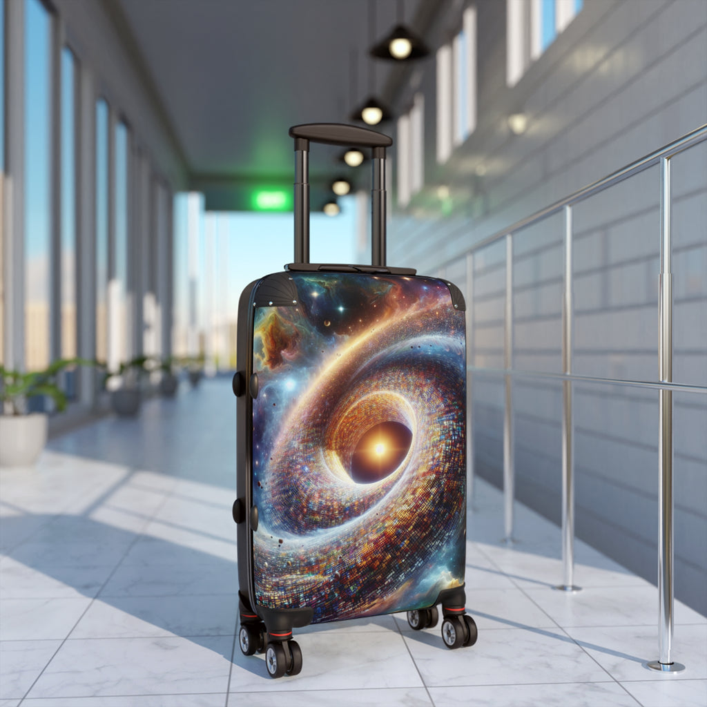 Cosmic Themed Suitcase, Space Travel Luggage, Galaxy Print Travel Bag, Unique Suitcase for Adventurers, Perfect Gift for Travelers
