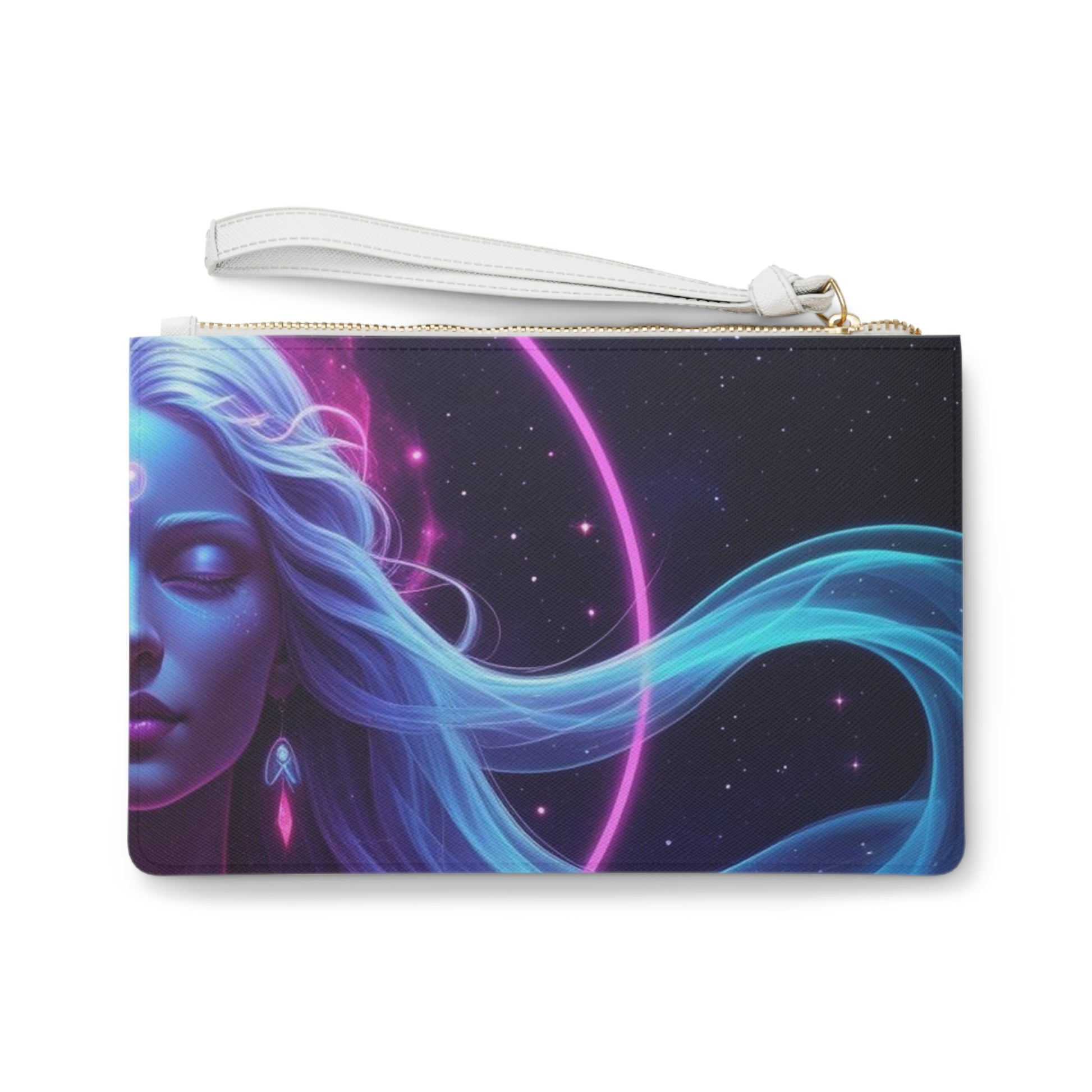Cosmic Floral Clutch Bag | Dreamy Clutch for Festival, Evening, Boho Style, Gift, Accessories, Night Out