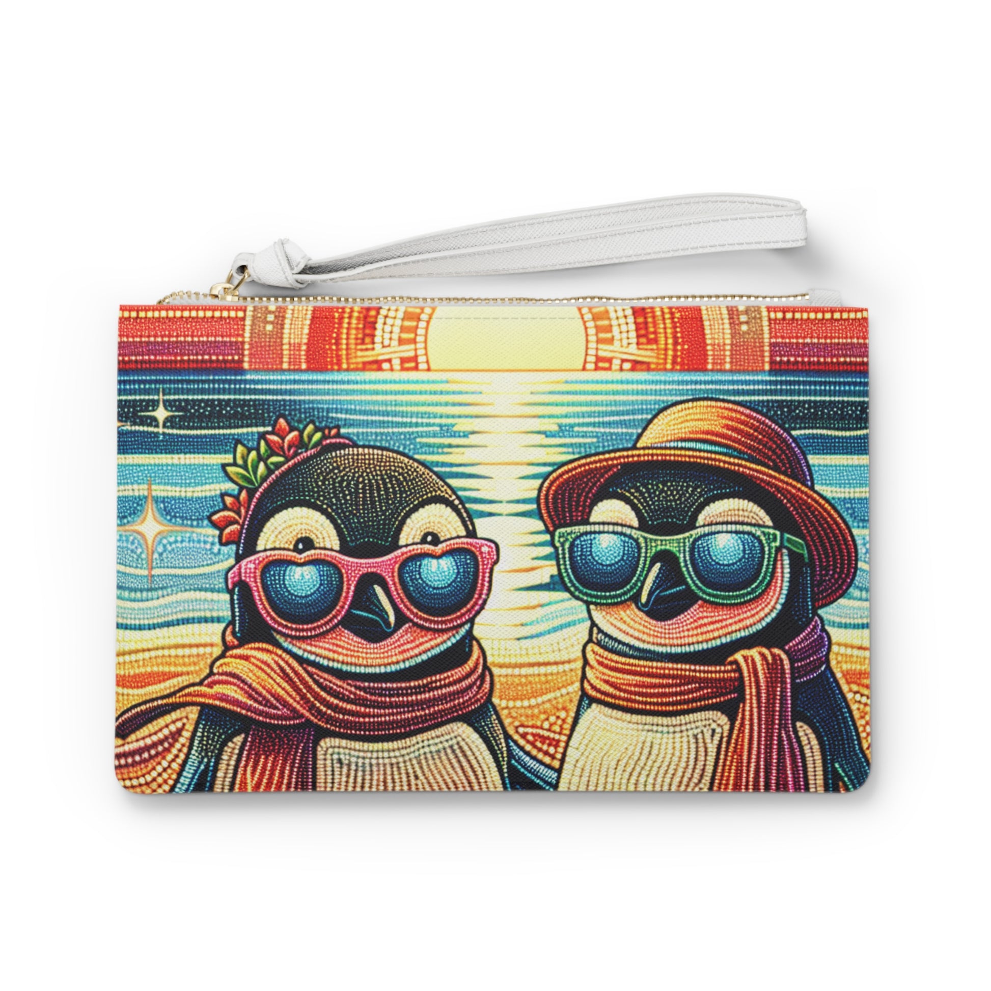 Vibrant Penguin Clutch Bag - Cute Animal Accessory for Beach Days, Festivals, Parties, Gifts, Everyday Use