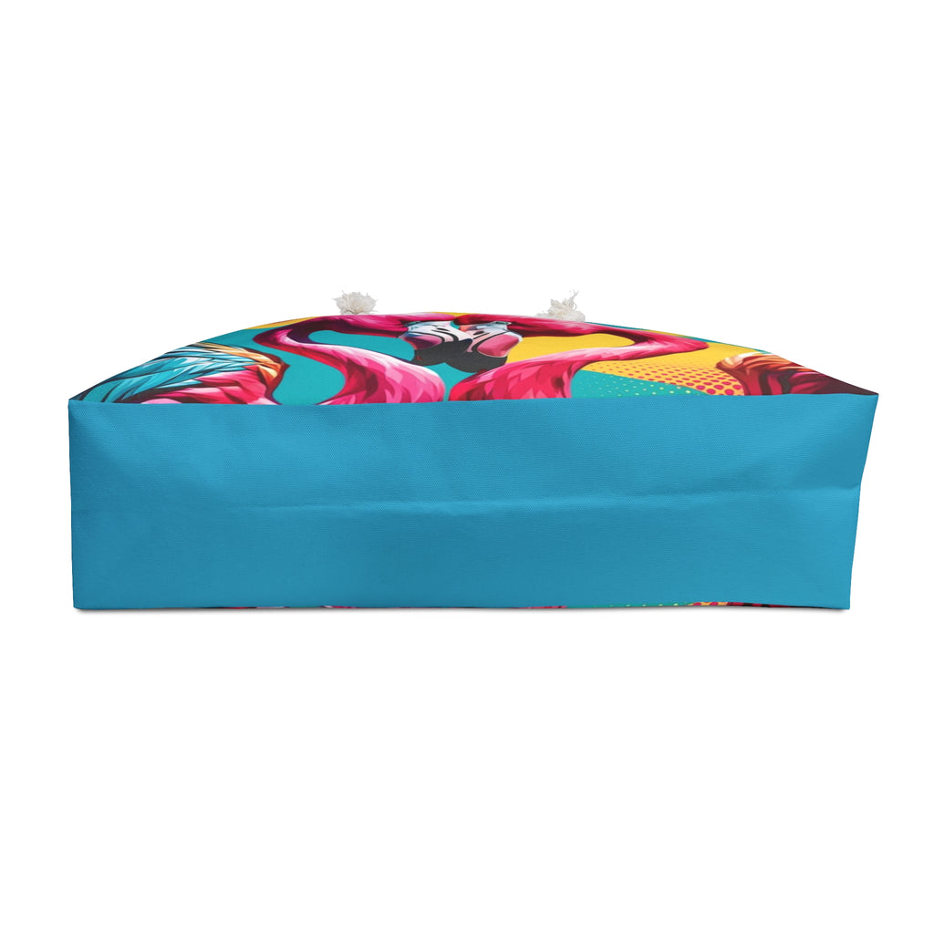 Vibrant Tropical Flamingo Weekender Bag - Perfect for Beach Trips, Summer Vacations, Travel, Weekend Getaways, Gift for Her