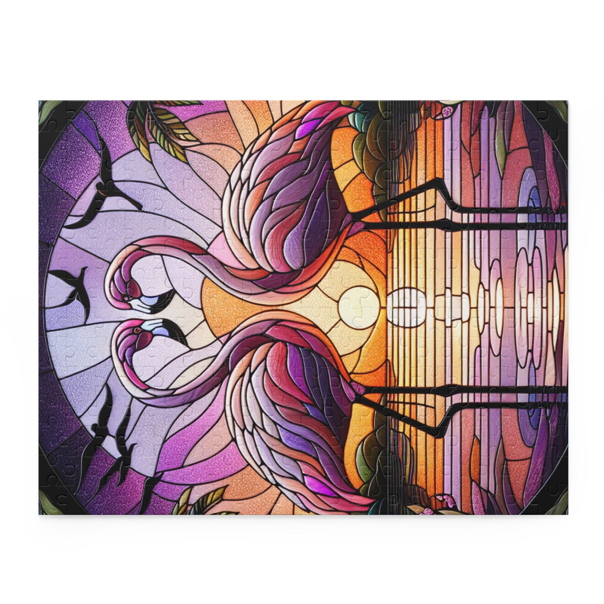 Romantic Flamingo Puzzle - Perfect for Couples, Family Nights, Gifts, Anniversaries, Home Decor, and more!
