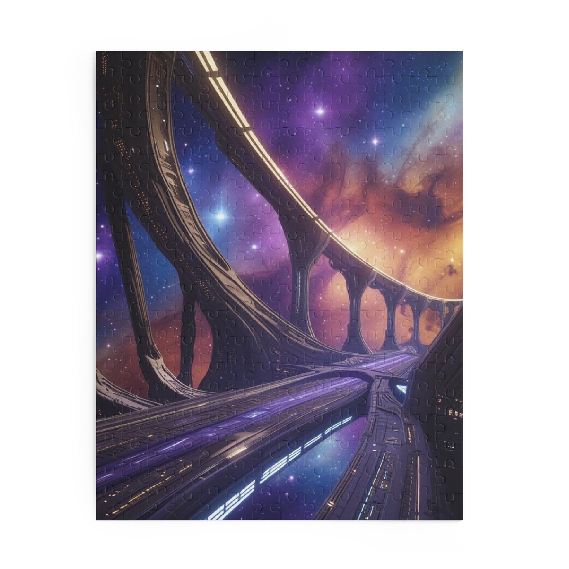 Galactic Dreams Puzzle | 120/252/500-Piece Puzzle, Cosmic Jigsaw, Space Theme Decor, Unique Gift, Family Activity