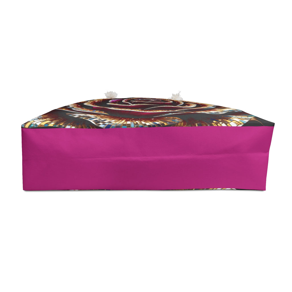 Vibrant Rose Goddess Weekender Bag - Travel Tote, Boho Chic, Festival Essentials, Carryall Carry-On Travel Bag, Gift for Her, Yoga Retreat