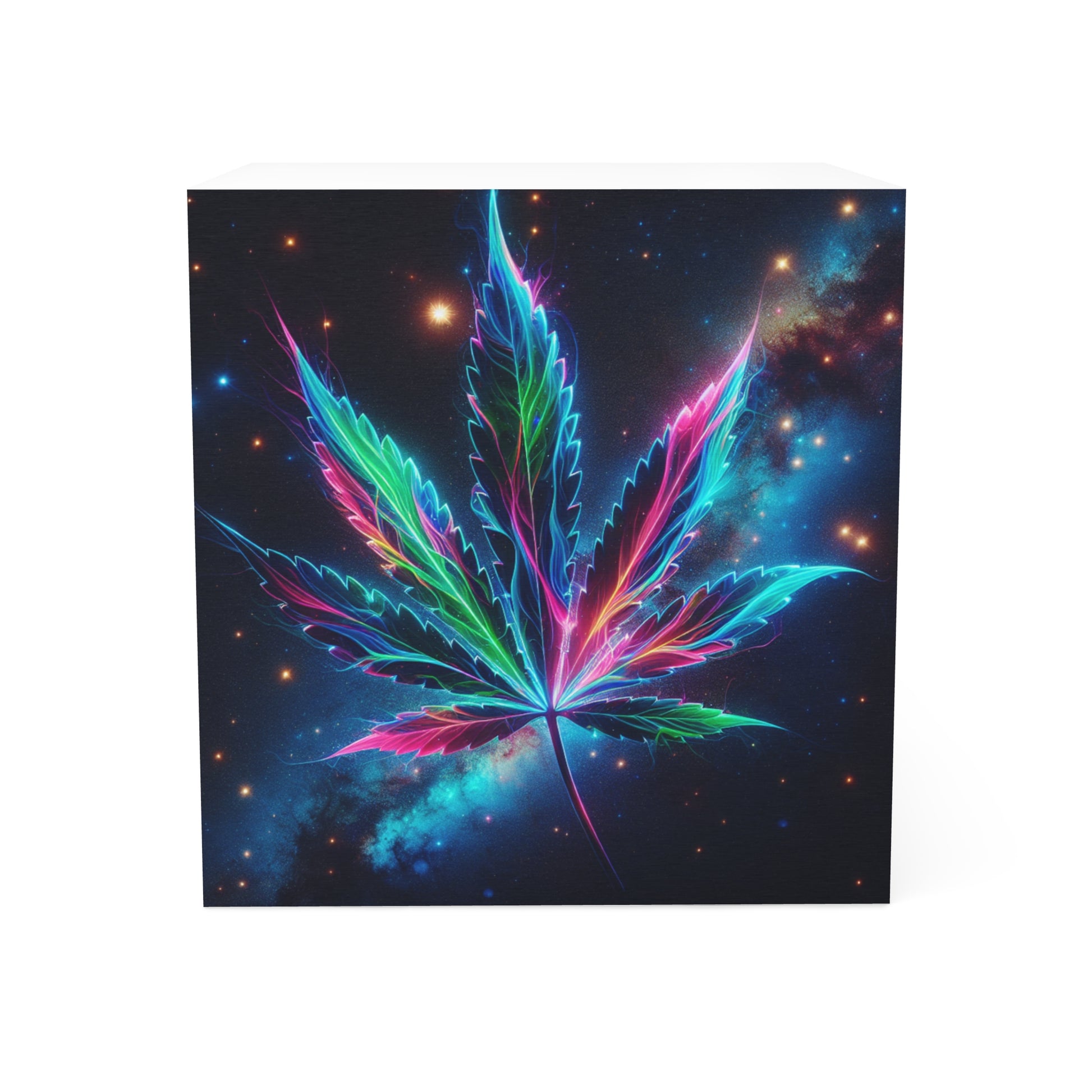Colorful Cannabis Note Cube - Vibrant Desk Accessory, Sticky Pads for Thoughts, Organizer for Mindful Moments, Gift for Stoners, [...]