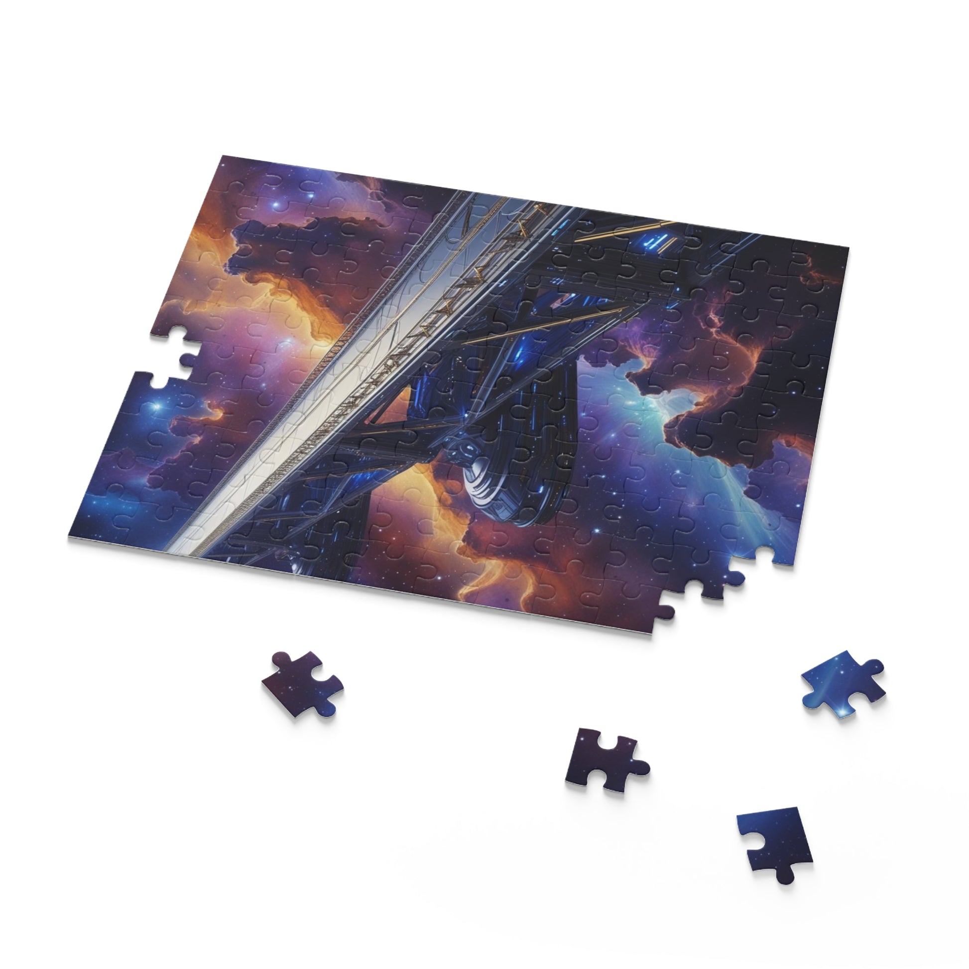 Galactic Space Puzzle | Starry Night Jigsaw | 120/252/500-Piece | Cosmic Puzzle | Astronomy Gift | Home Decor | Family Game