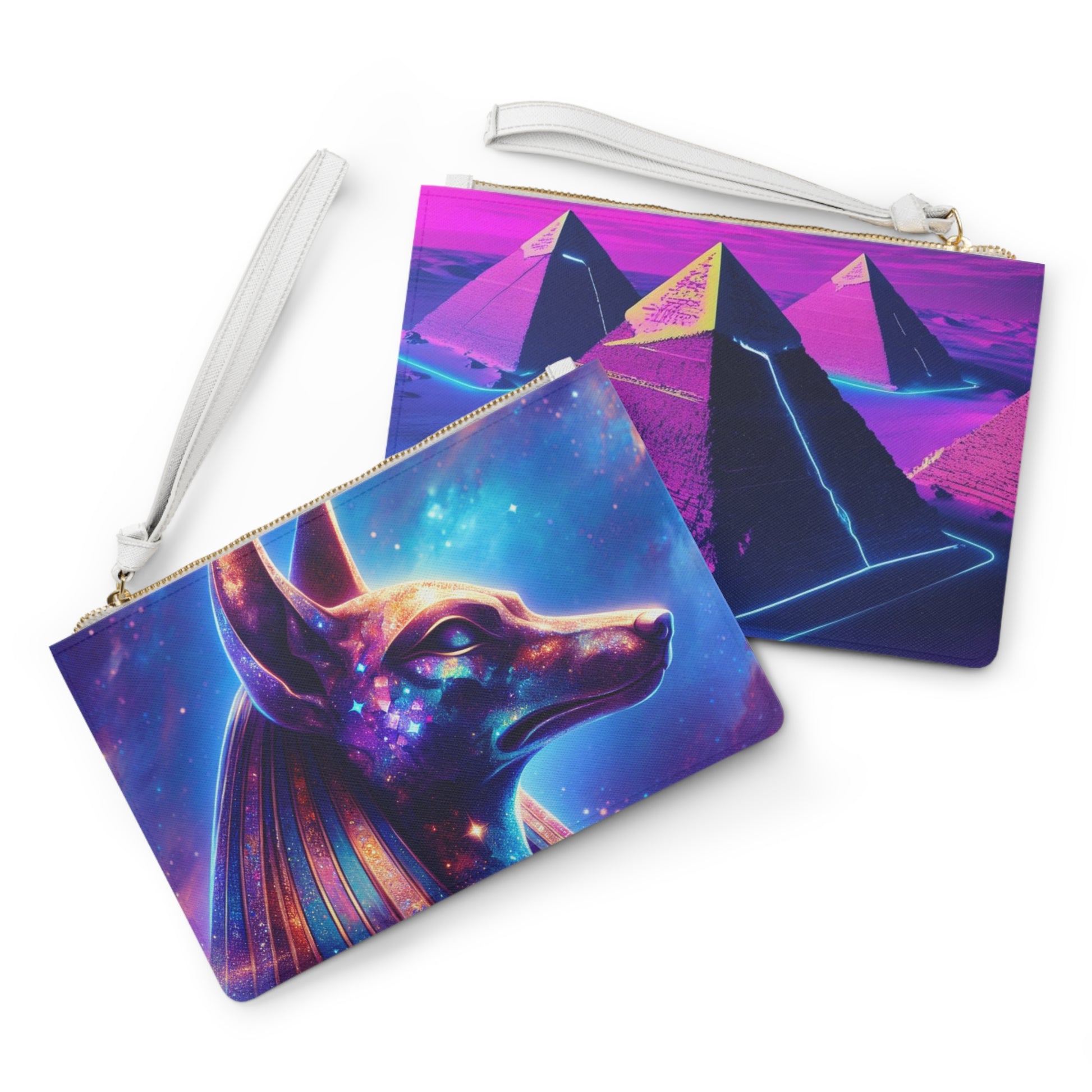 Cosmic Anubis Clutch Bag – Egyptian Mythology Accessory, Perfect for Festivals, Parties, Gifts, and Daily Use