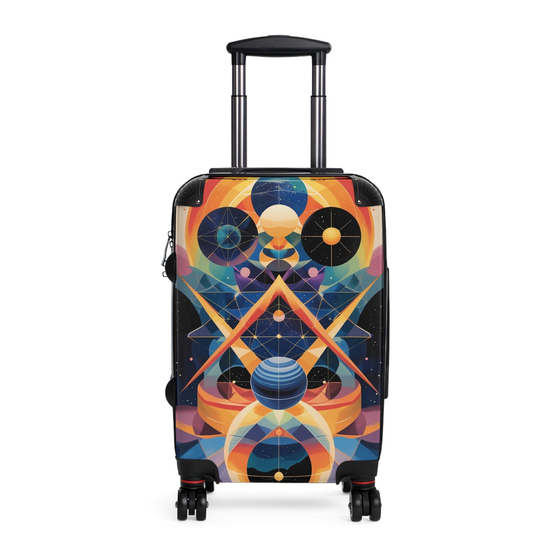 Colorful Cosmic Suitcase, Astronomical Luggage, Travel Bag, Unique Gift for Travelers, Summer Adventure Accessory