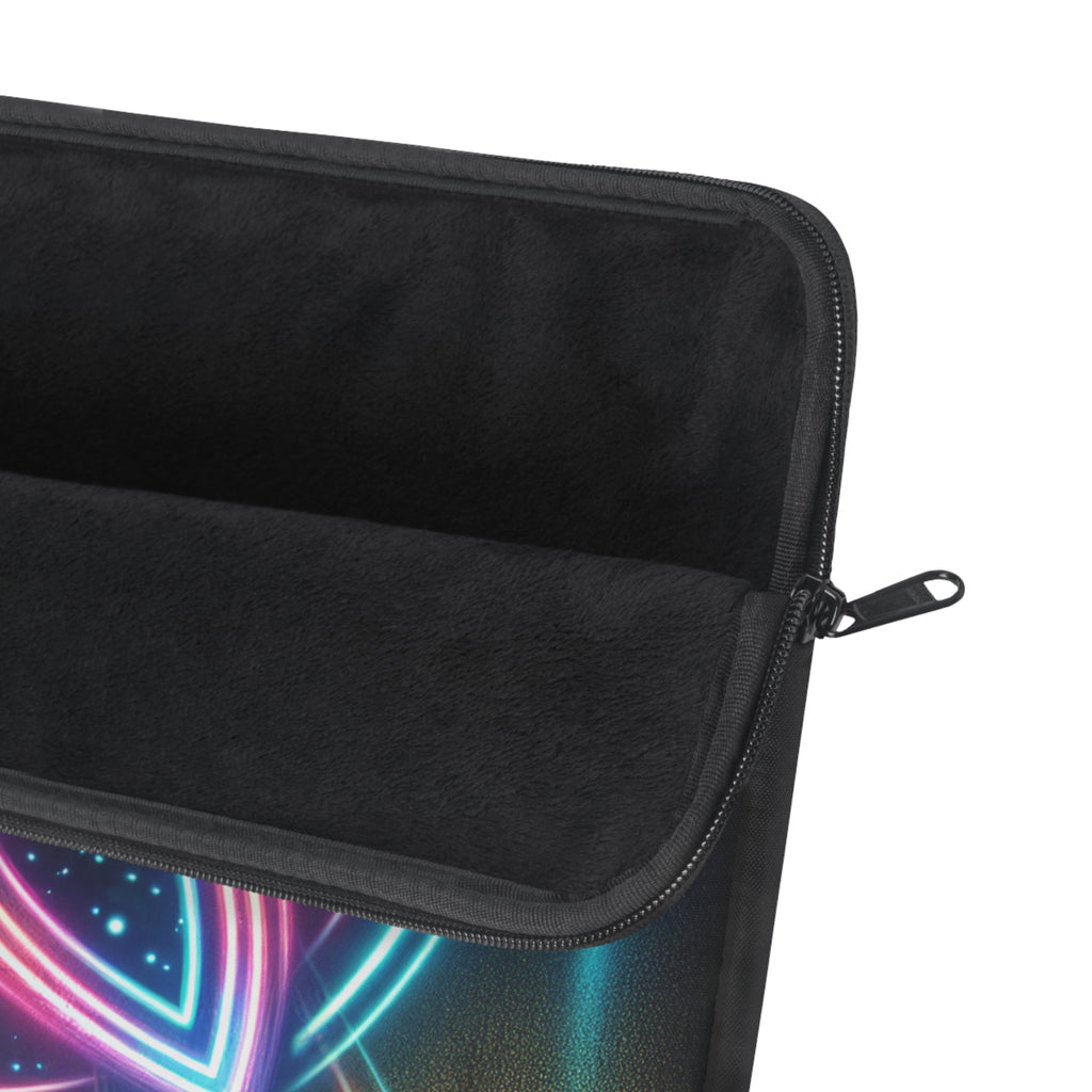Neon Triquetra Laptop Sleeve | Unique Tech Gift, Modern Laptop Case, Artistic Computer Cover, Bohemian Accessories