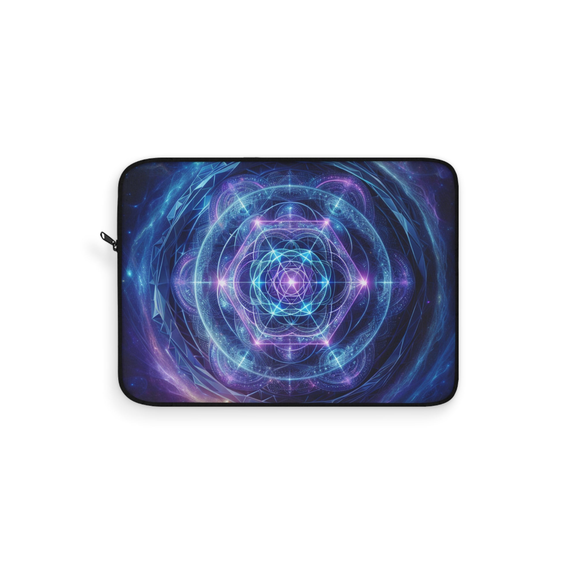 Cosmic Sri Yantra, Third Eye Chakra Activation Laptop Sleeve – Stellar Design, Stargate Activation, Ideal Gift for Students, Professionals, Space Lovers, Holiday, Travel, Protection