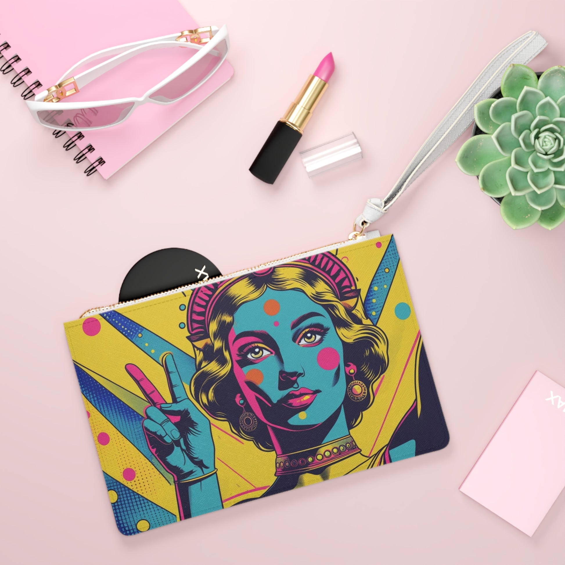 Colorful Statement Clutch Bag - Chic Accessory for Festivals, Parties, Everyday Use, Boho Style, Gift for Her
