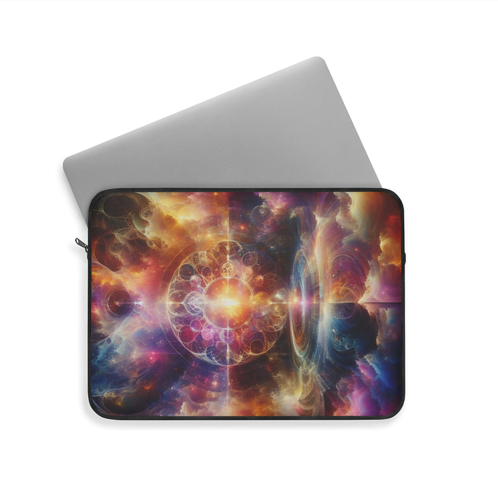 Cosmic Colorful Laptop Sleeve, Galaxy Print Electronics Case, Space Lover Gift, Artistic Laptop Bag, Modern Tech Accessory