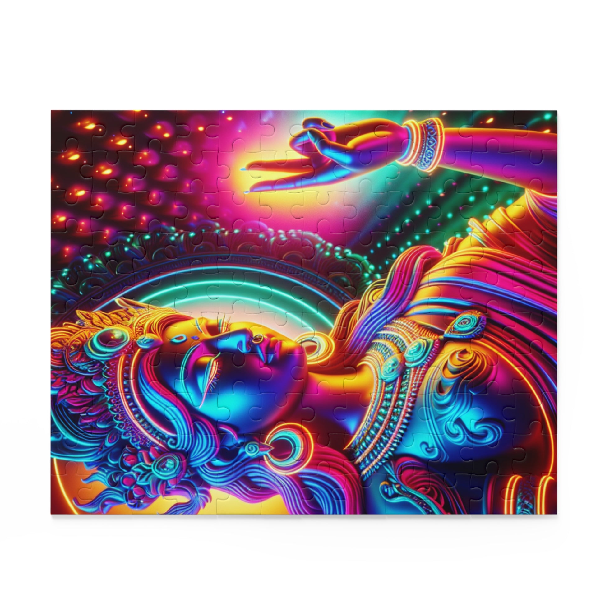 Vibrant Buddha Puzzle Art | 120, 252, 500-Piece | Meditative Home Decor, Mindfulness Gift, Stress Relief Activity, Spiritual Art, [...]
