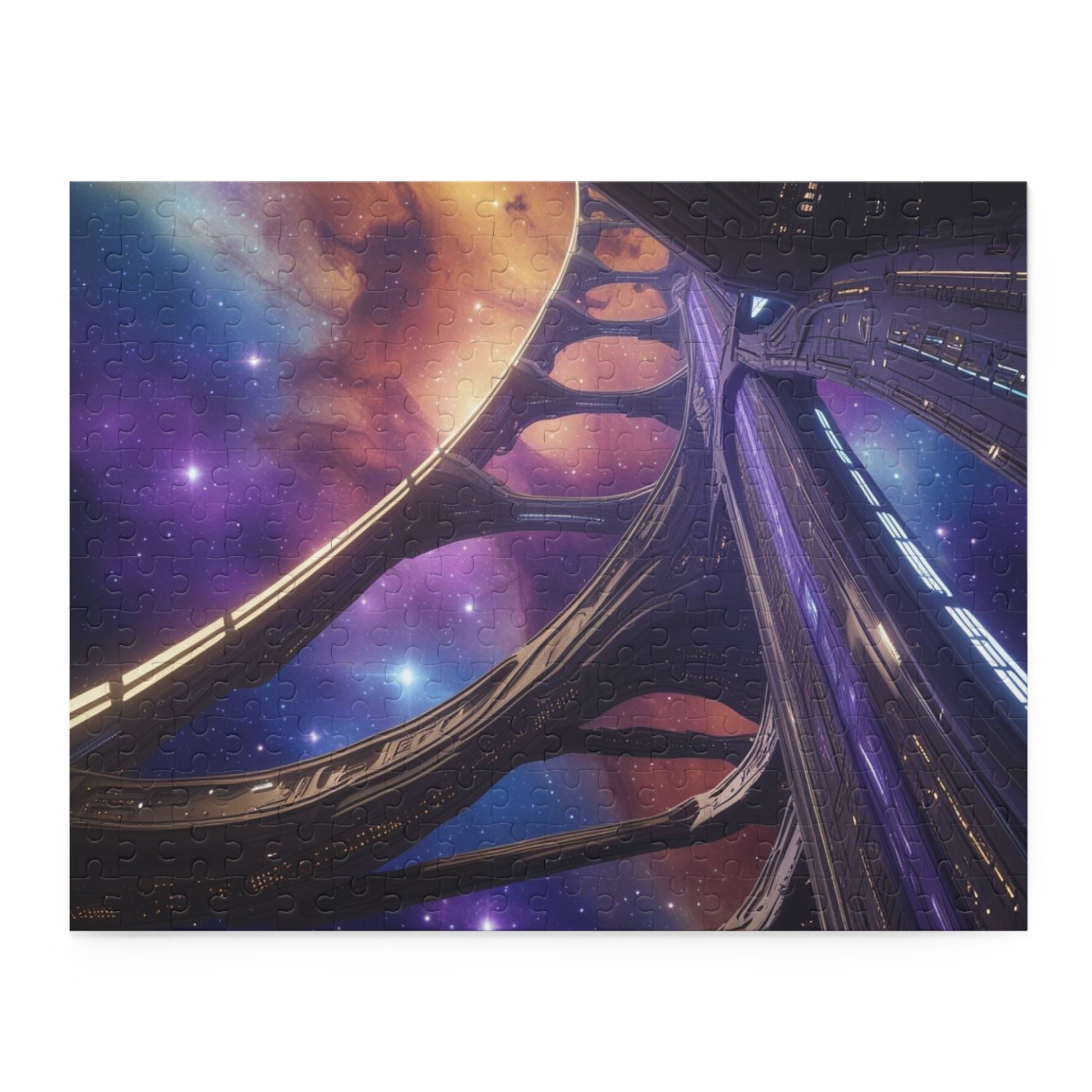 Galactic Dreams Puzzle | 120/252/500-Piece Puzzle, Cosmic Jigsaw, Space Theme Decor, Unique Gift, Family Activity