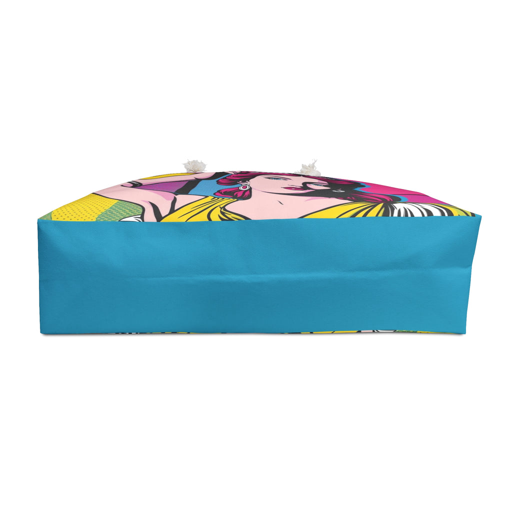 Pop Art Weekender Bag, Heroine Divine Feminine Carry-On, Goddess Cary-On, Comic-Chic Travel Bag, Weekend Getaway Tote
