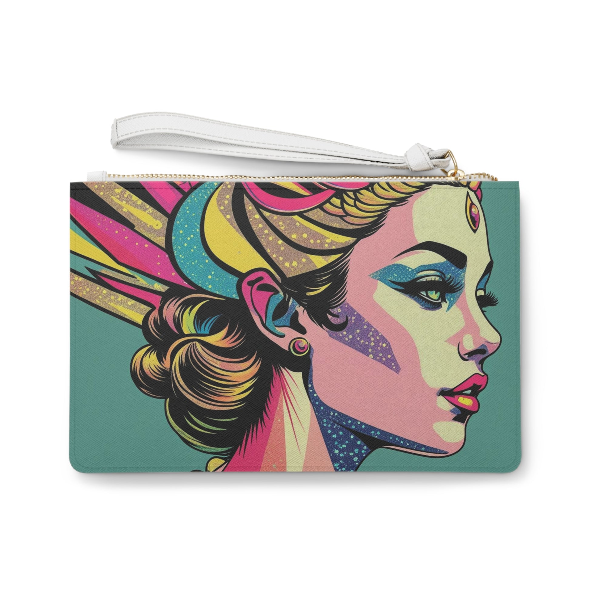 Colorful Art Clutch Bag - Boho Chic Purse, Vibrant Fashion Accessory, Gift for Her, Party Essential, Artist-Inspired Handbag