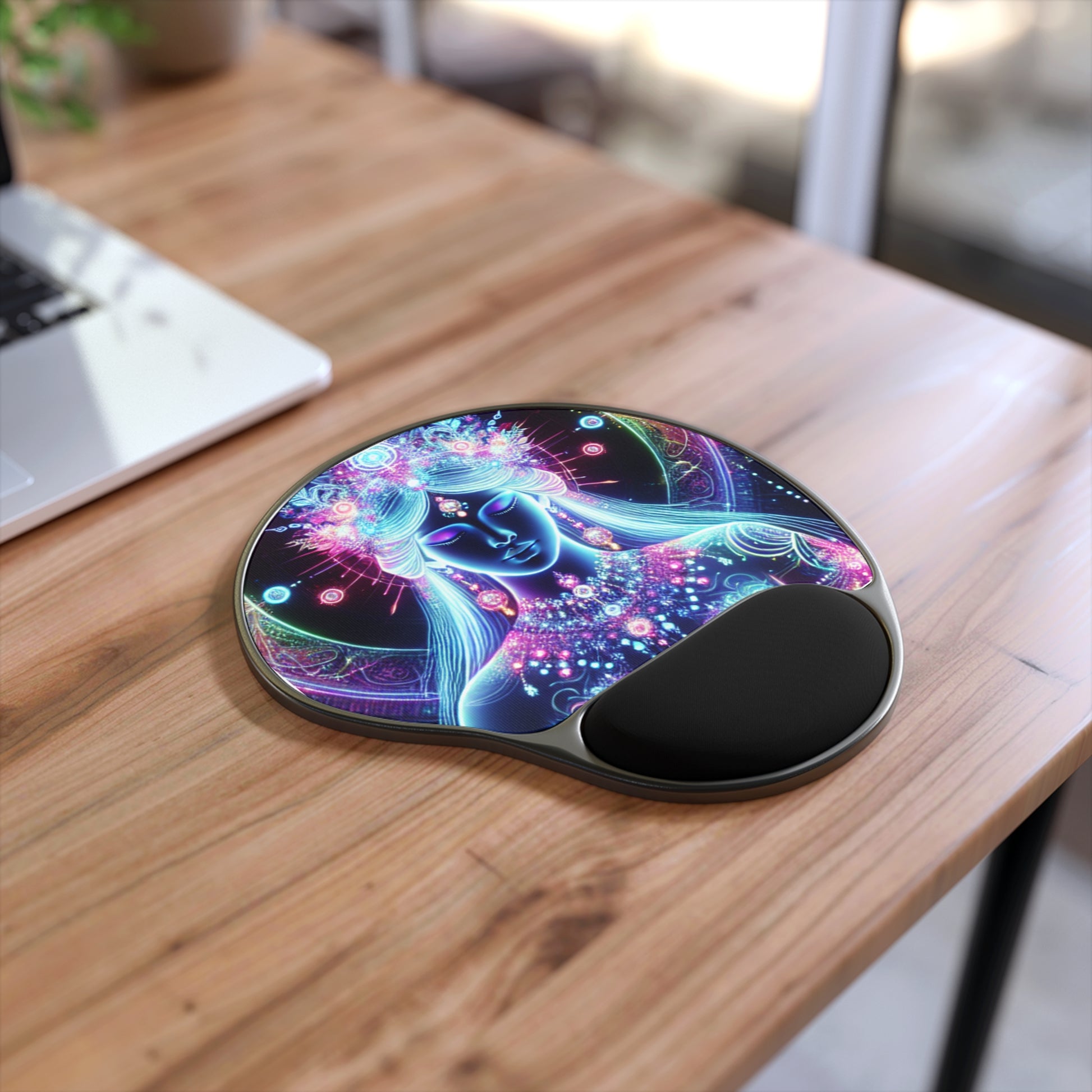Vibrant Goddess Mouse Pad with Wrist Rest, Fun Desk Accessory, Unique Gift for Office, Home, and Students, Colorful Ergonomic Mat, [...]