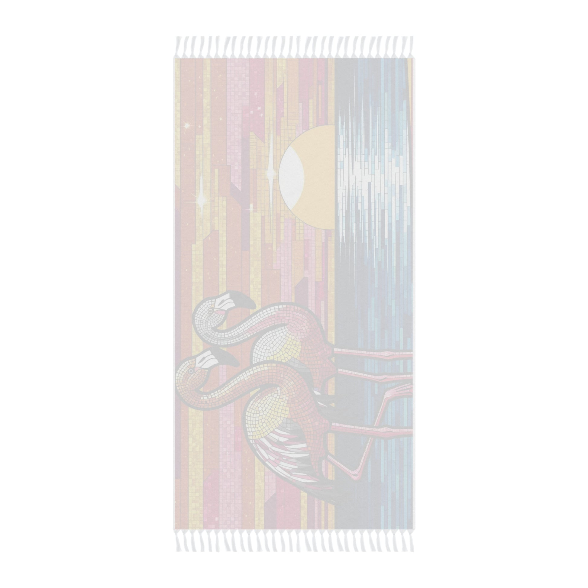 Boho Beach Towel - Vibrant Flamingo Design, Perfect for Summer Days, Pool Parties, Gifts, Beach Trips, Vacation Essentials
