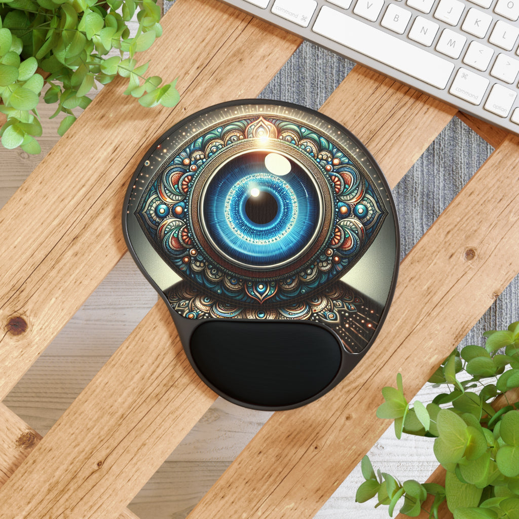 Eye-Catching Mouse Pad with Wrist Rest - Ergonomic Desk Accessory, Computer Gift, Office Decor, Gamer Essentials, Workstation Must-Have