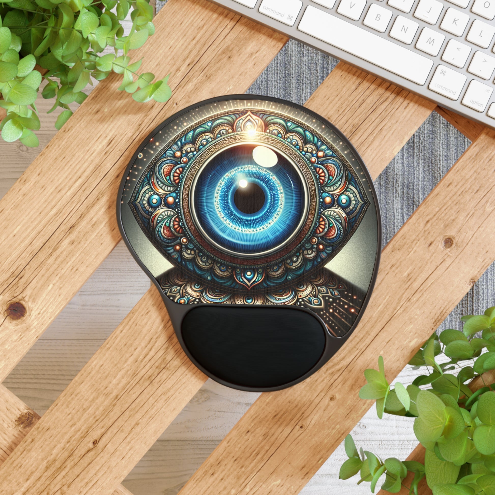 Eye-Catching Mouse Pad with Wrist Rest - Ergonomic Desk Accessory, Computer Gift, Office Decor, Gamer Essentials, Workstation Must-Have