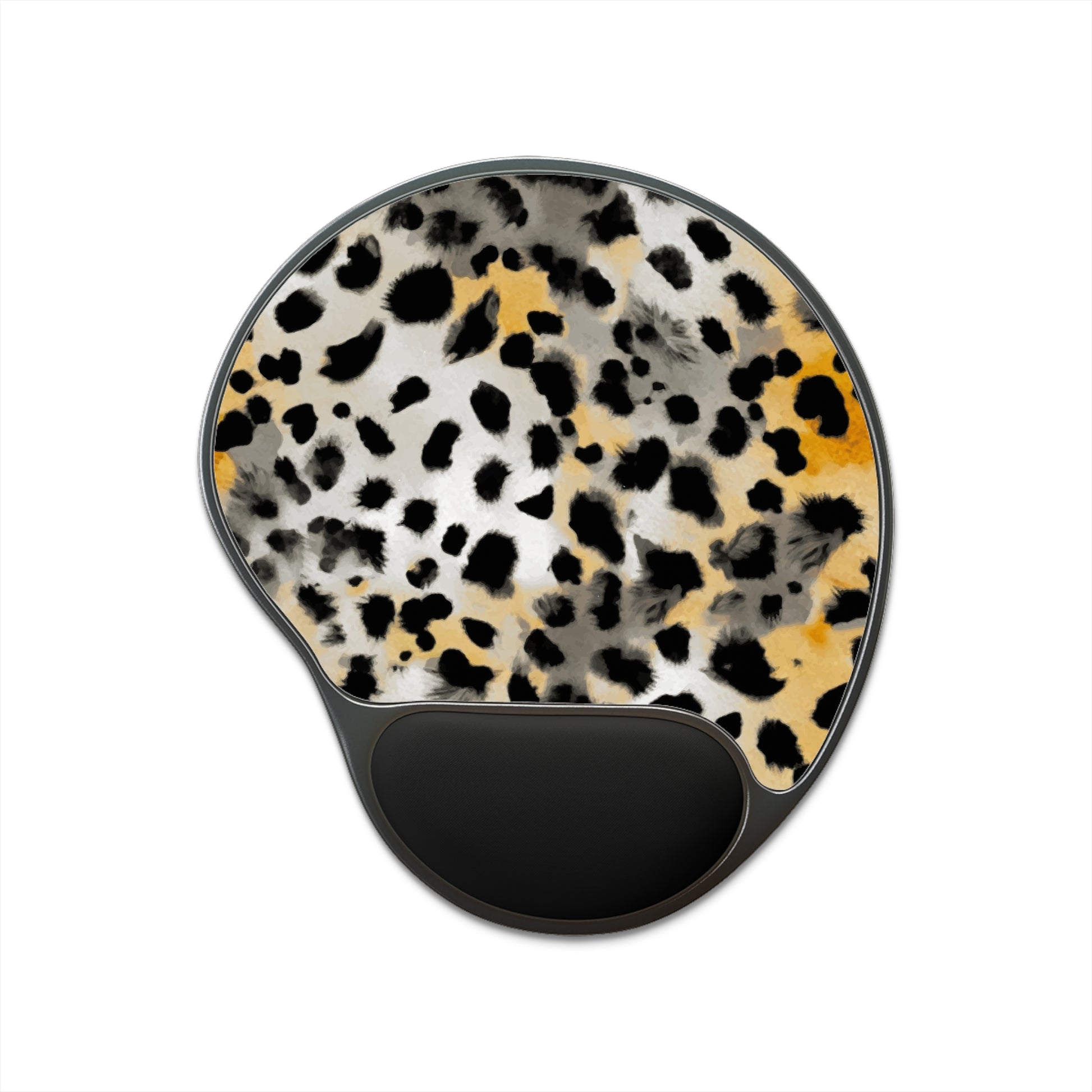 Stylish Leopard Print Mouse Pad with Wrist Rest, Desk Decor, Office Gift, Computer Accessory, Productivity Must-Have