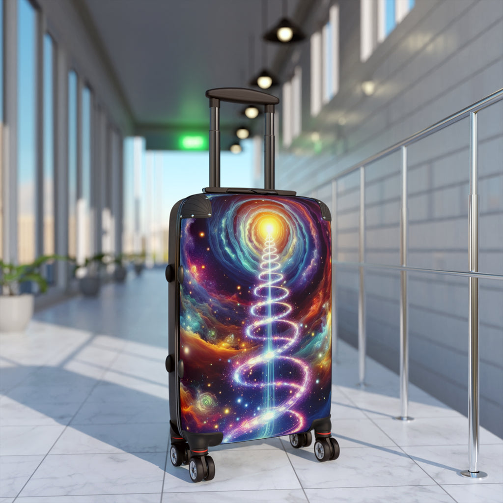 Cosmic Travel Suitcase - Stylish Luggage for Adventurers, Astral Design, Vacation Essential, Perfect Gift for Travelers, Unique Carry-On