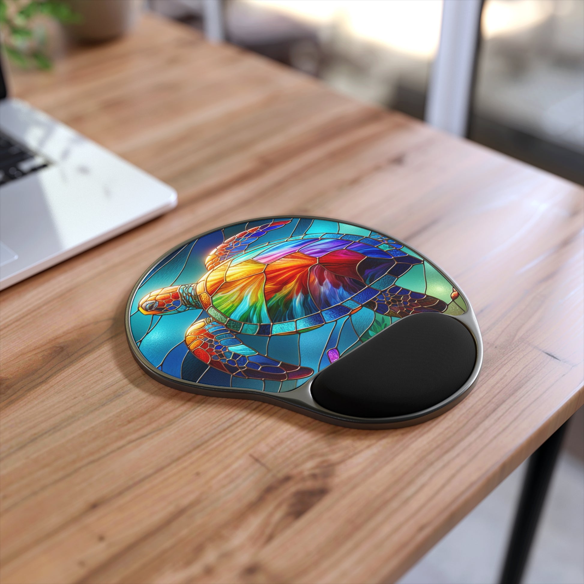 Colorful Turtle Mouse Pad with Wrist Rest, Ideal for Gamers, Office Decor, Gift for Sea Life Lovers, Ergonomic Design, Home Office [...]