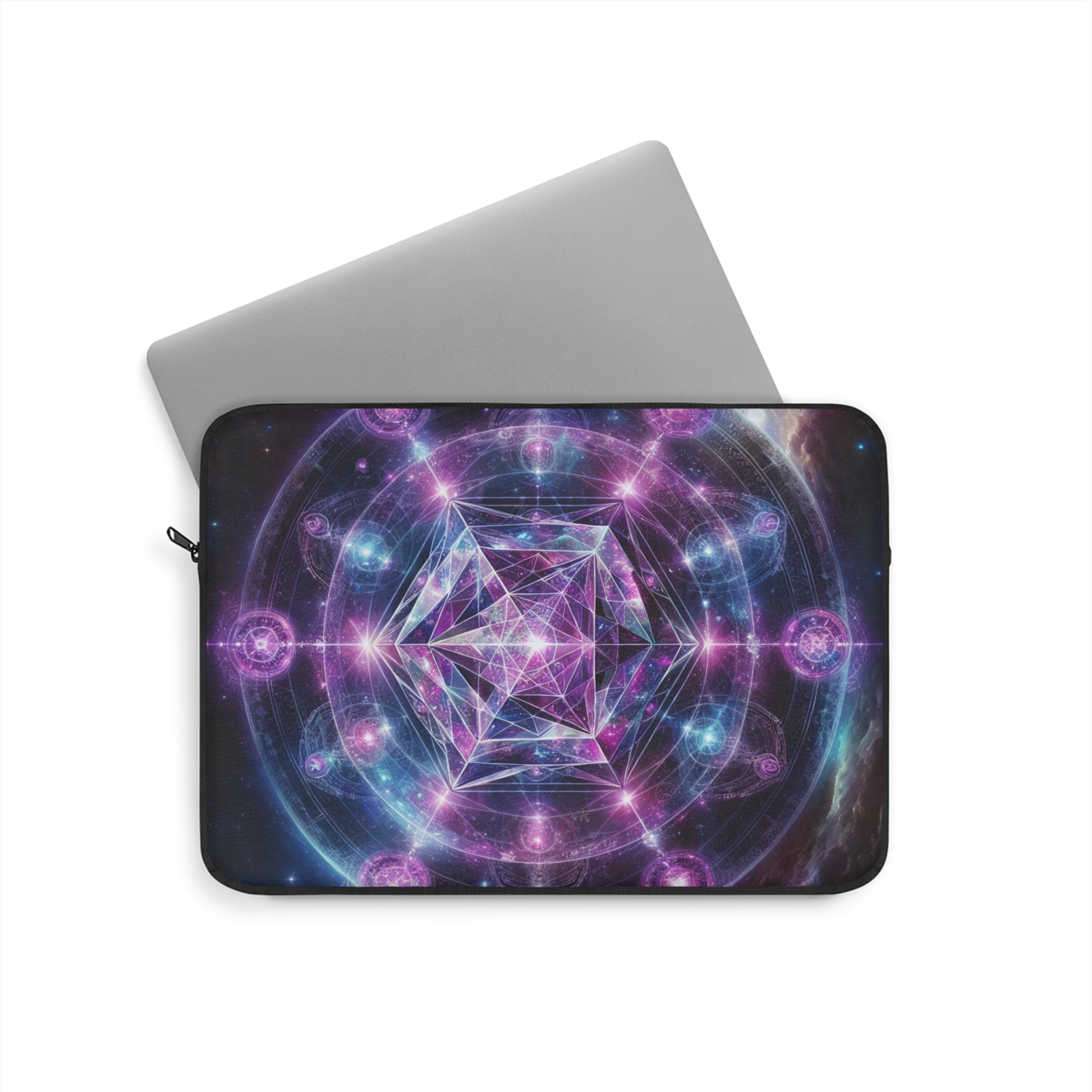 Cosmic Divinum9 Signature Energy Laptop Sleeve, Vibrant Laptop Case, Tech Gadget Storage, Gift for Her, Celestial Design, Tech gifts,  Unique Computer Sleeve