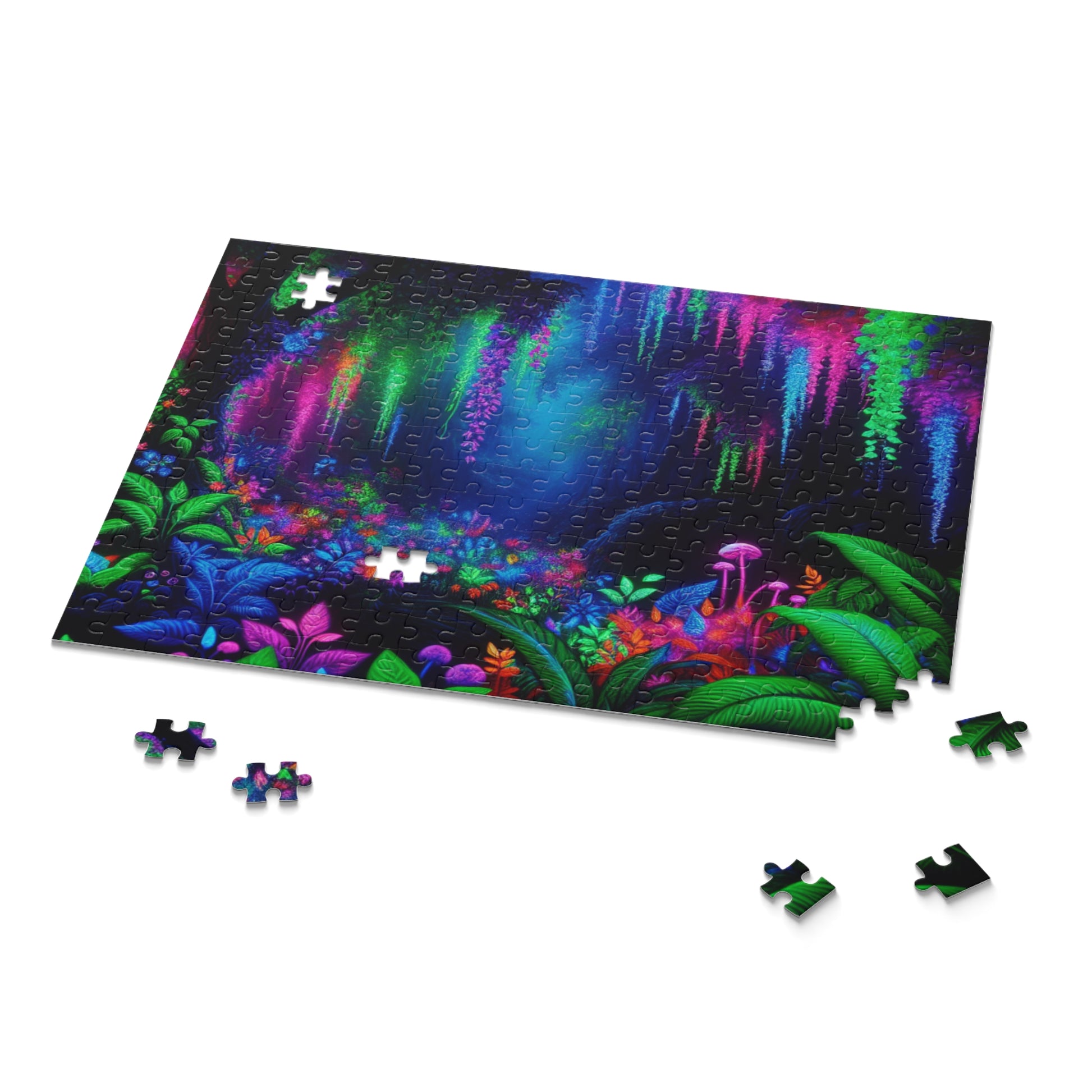 Colorful Nature Puzzle for Relaxation - 120, 252, 500 Pieces, Vibrant Landscape Art, Family Fun, Gift for Nature Lovers