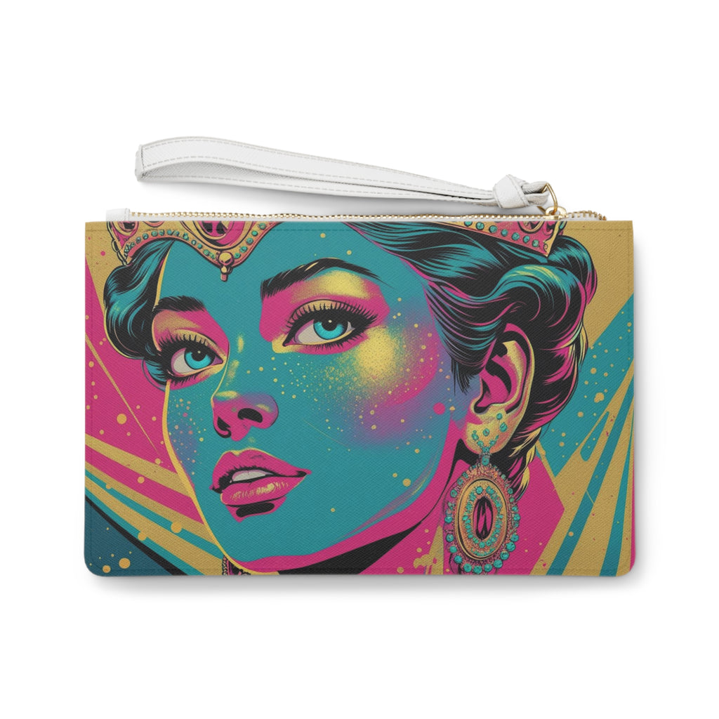 Colorful Art Clutch Bag, Vibrant Wallet, Statement Accessory, Unique Gift, Festival Fashion