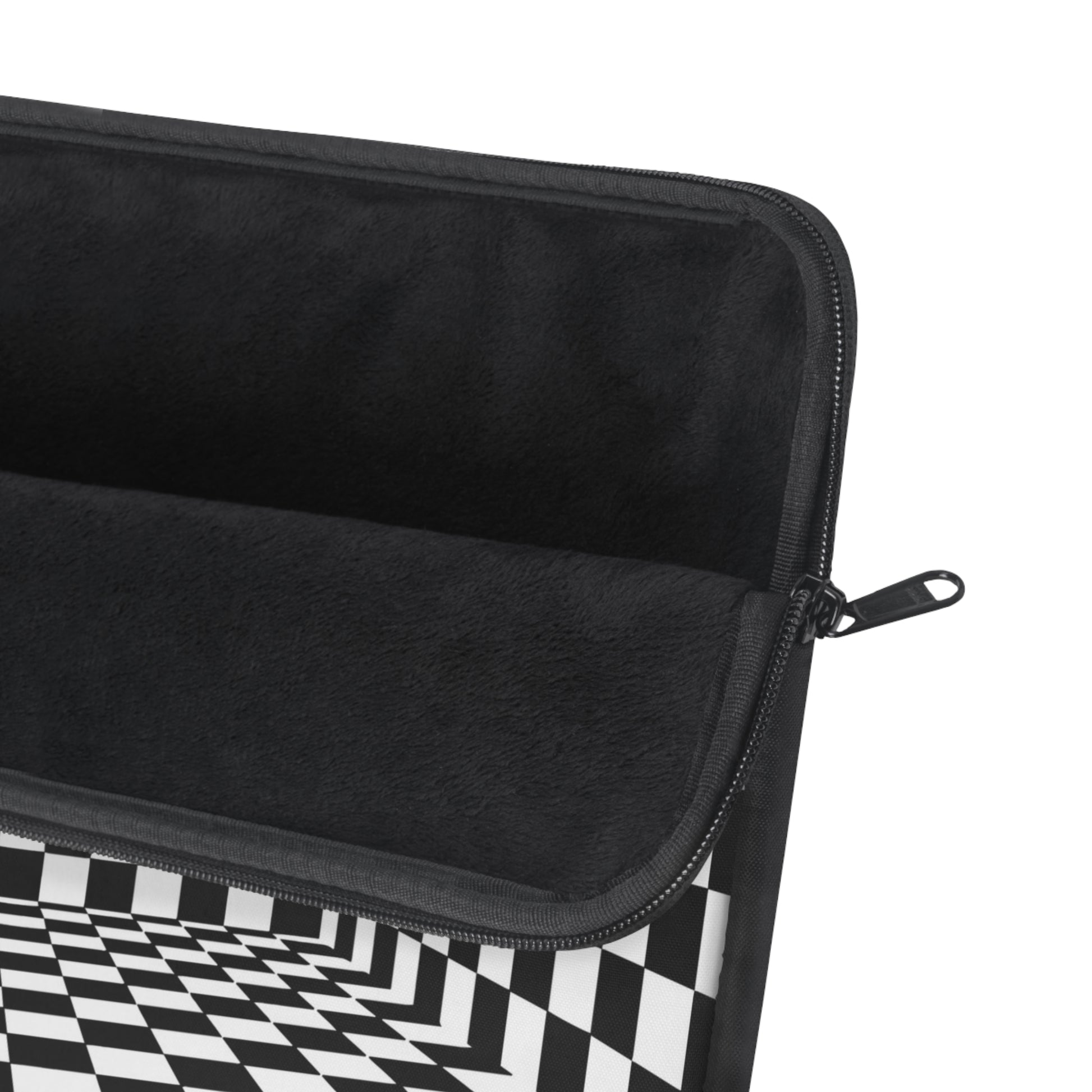 Checkered Pattern Laptop Sleeve | Artistic Tech Bag, Computer Case, Gift for Students, Gamer Accessories, Office Supplies