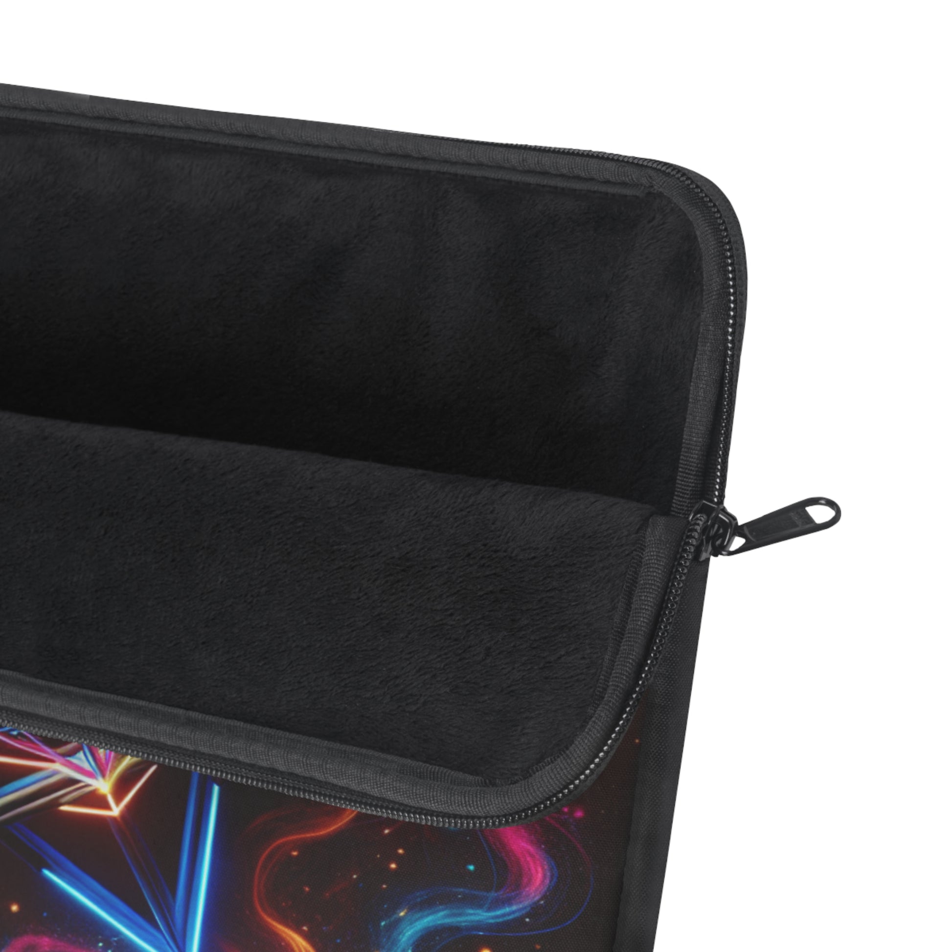 Cosmic Geometry Laptop Sleeve | Trendy Computer Case, Neon Art Design, Perfect Gift for Tech Lovers, School, Travel