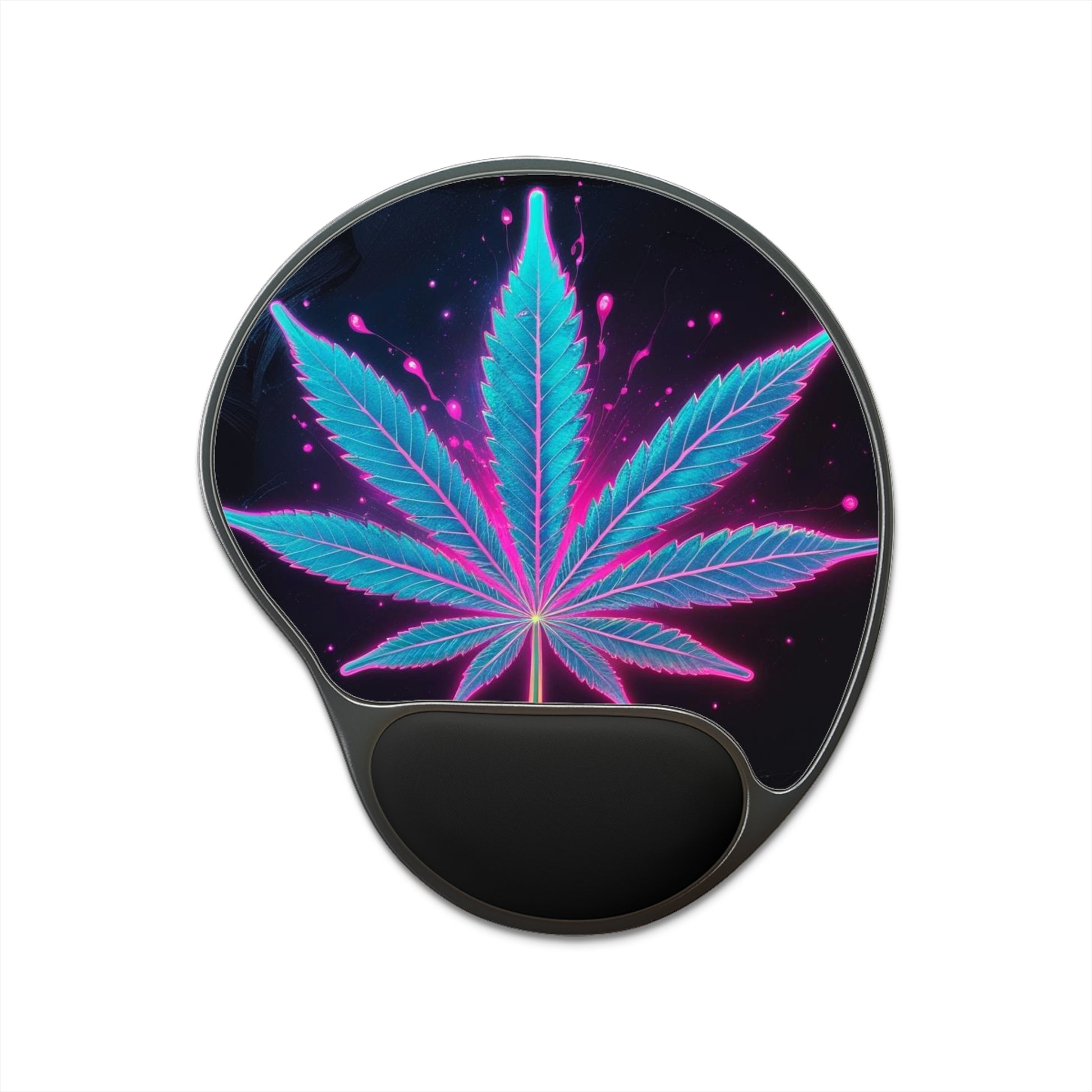 Vibrant Cannabis Mouse Pad with Comfort Wrist Rest, Gamer Desk Accessories, Aesthetic Home Office Gifts, Eco-Friendly Office Supplies, [...]