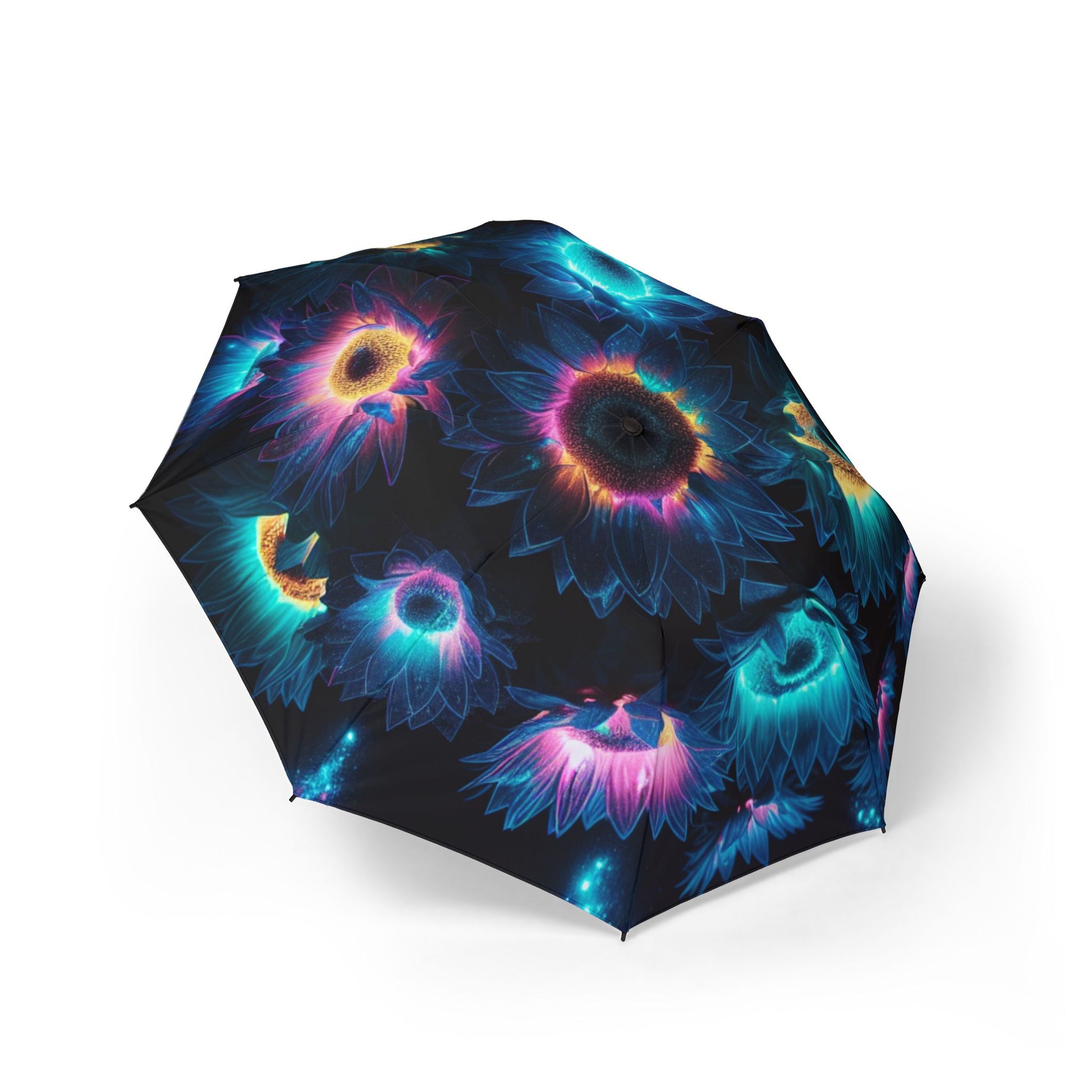 Colorful Floral Print Semi-Automatic Foldable Umbrella, Unique Rain Gear, Gift for Her, Portable Sunshade, Travel Accessory, Stylish [...]