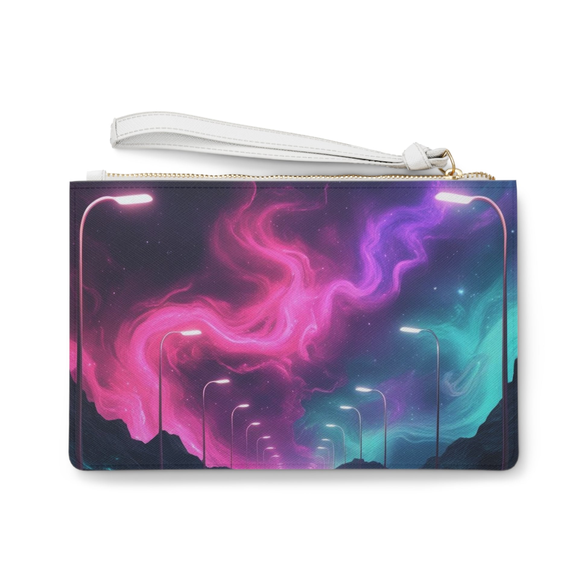 Cosmic Rose Clutch Bag - Stunning Galaxy Design for Night Out, Stylish Accessory, Gift for Her, Trendy Handbag, Party Essential
