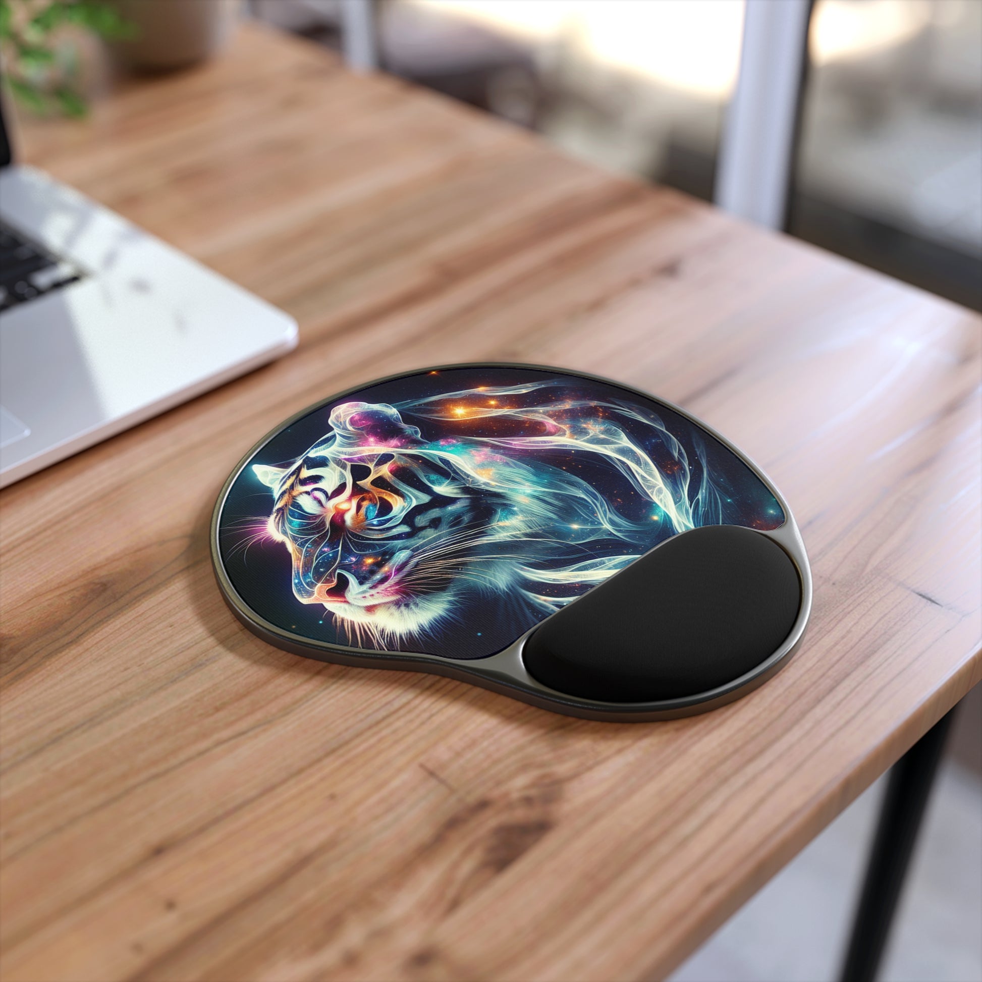 Light-Up Eye Mouse Pad with Wrist Rest, Desk Accessories, Gamer Gift, Office Decor, Ergonomic Mousepad, Colorful Neon Design