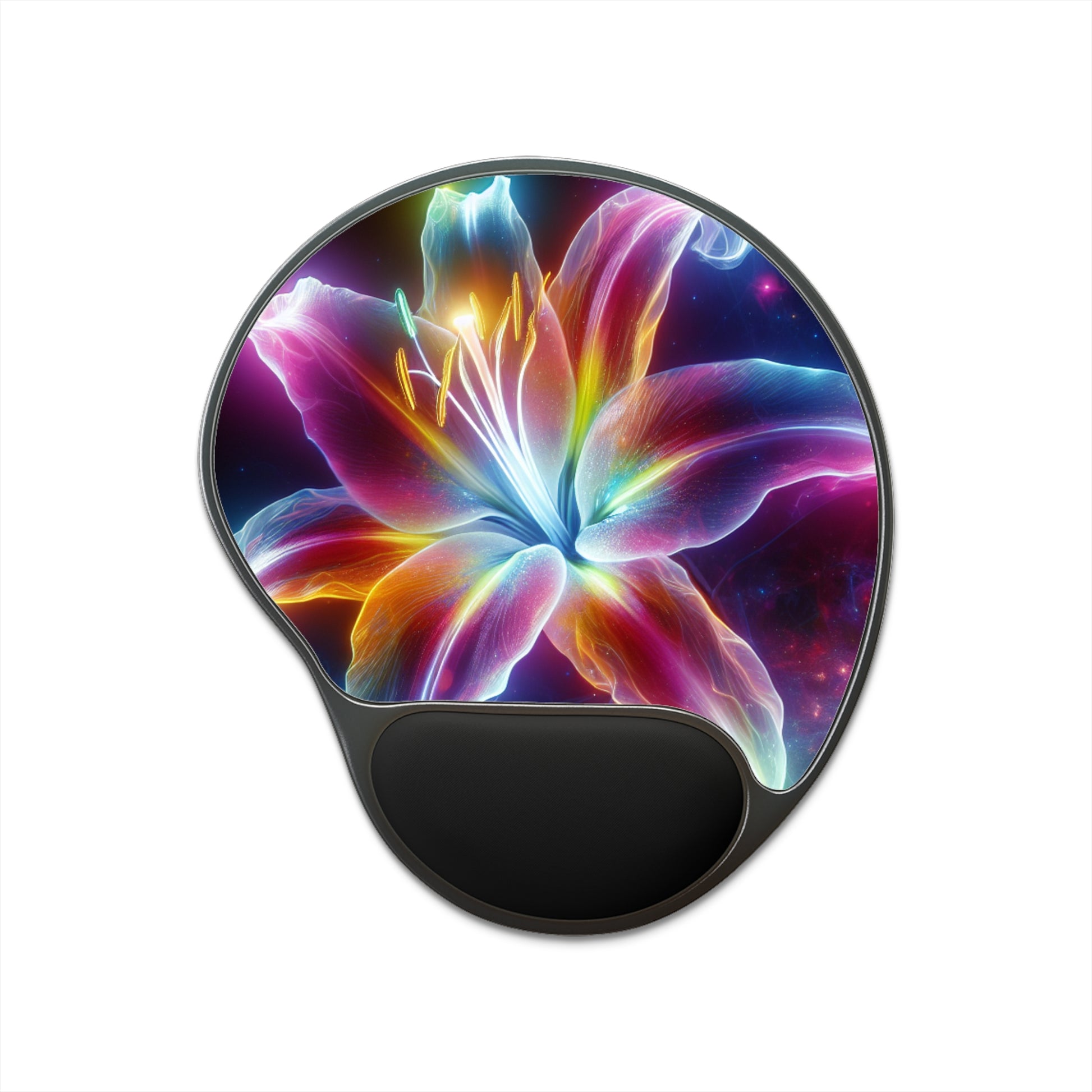 Vibrant Floral Mouse Pad with Wrist Rest | Ergonomic Desk Accessory, Gamer Gift, Computer Supplies, Home Office Decor, Stylish Work Station